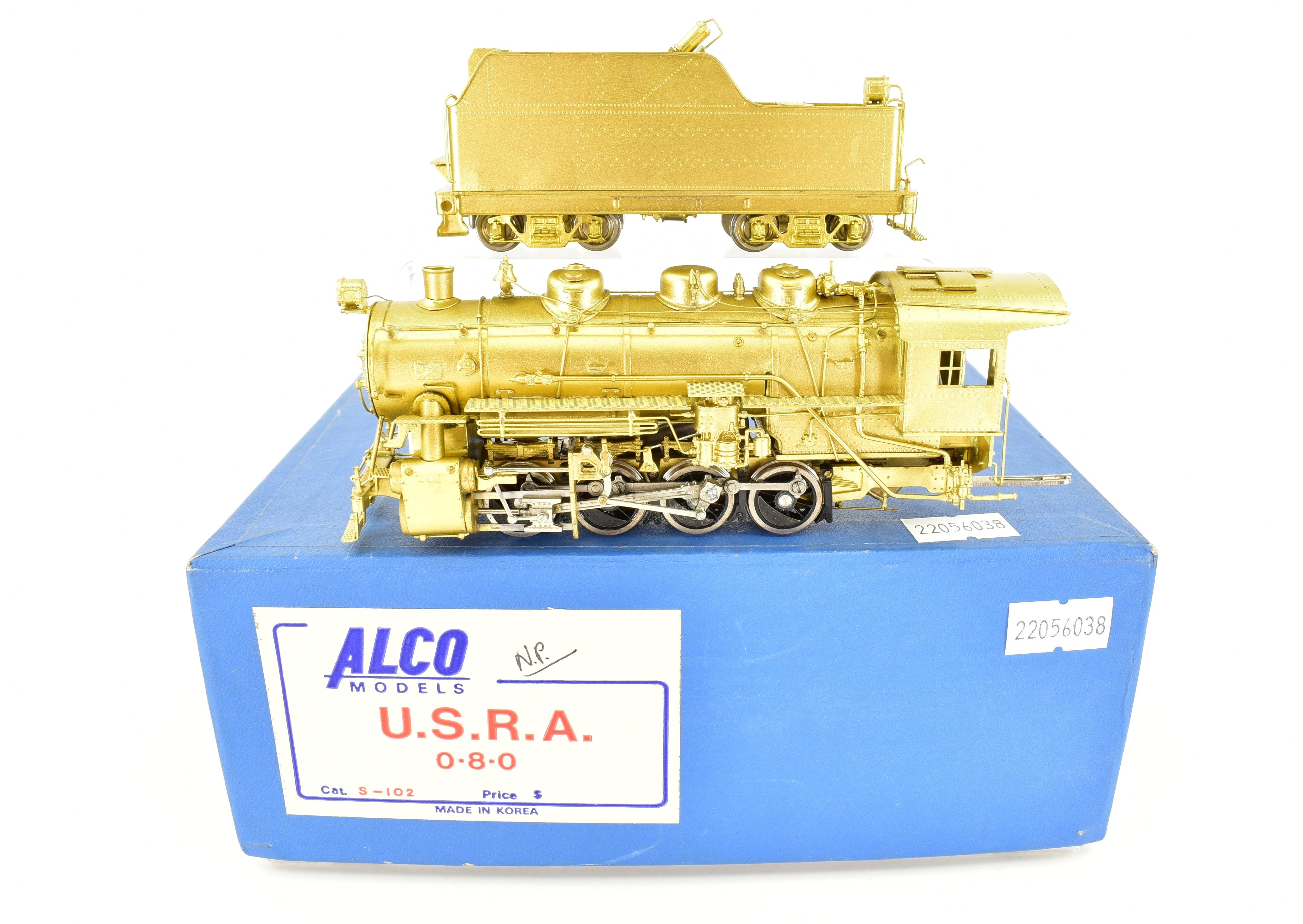1977 HO Brass Alco USRA 0-8-0 Switcher Model in Good Condition AS-IS
