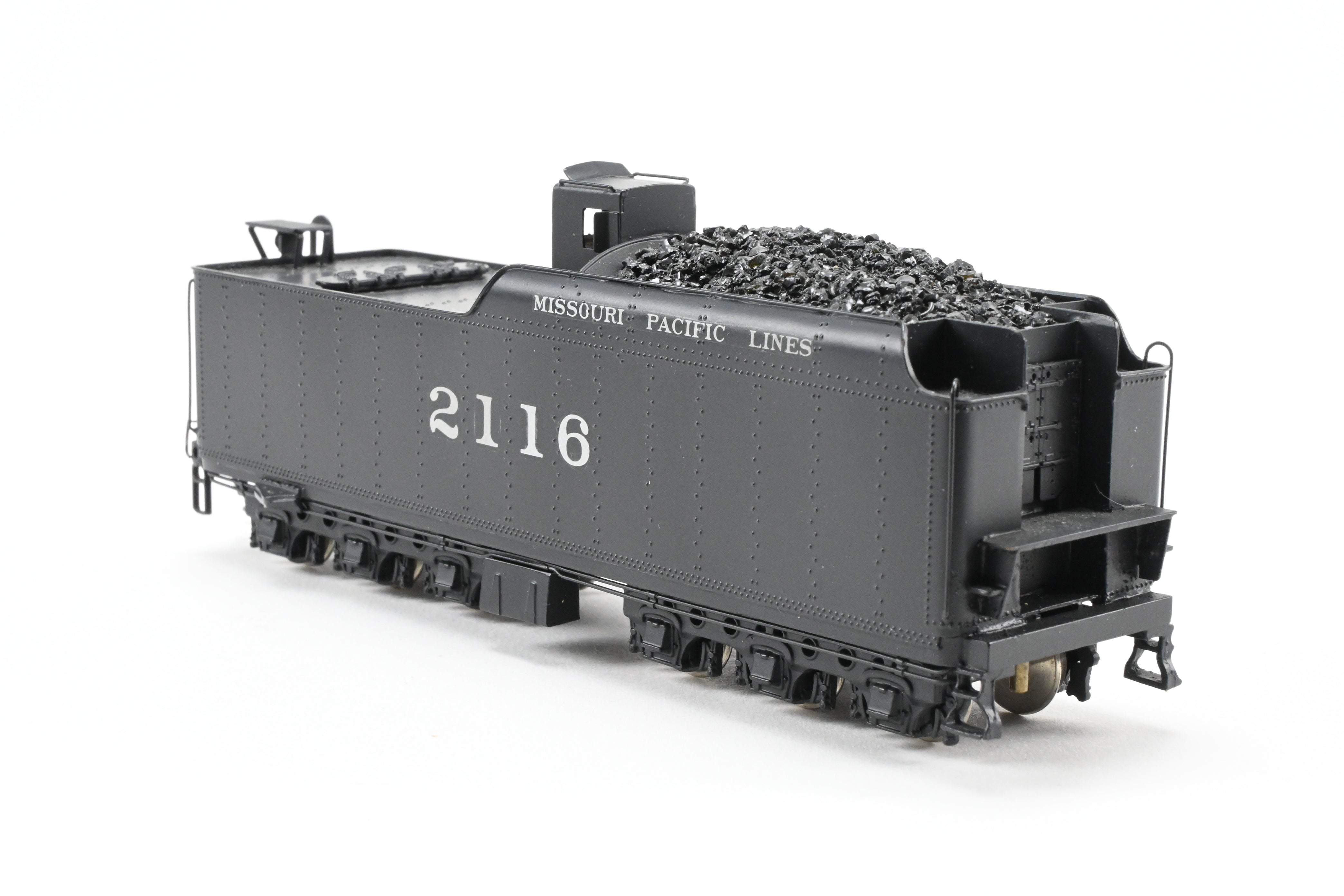 HO Scale Custom-Built Brass Model Train: Missouri Pacific 2100 Series 4-8-4 Locomotive, Custom Painted as No. 2116, One-of-a-Kind Creation by Joe G. Collias