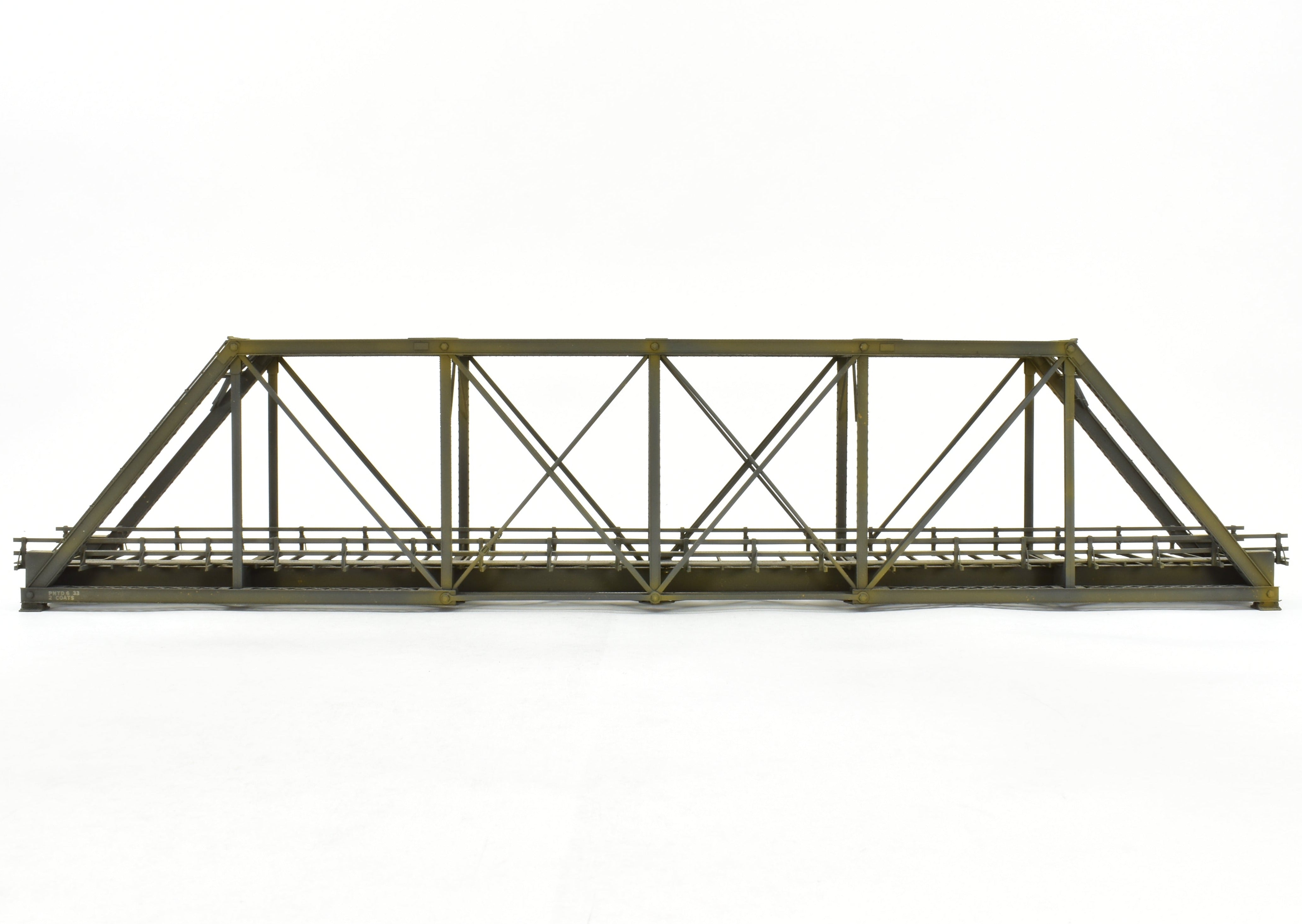 HO Scale Brass OMI - Overland Models, Inc 167-Foot Pin Connected Bridge for Various Roads in CP Black Color Model Train Accessory