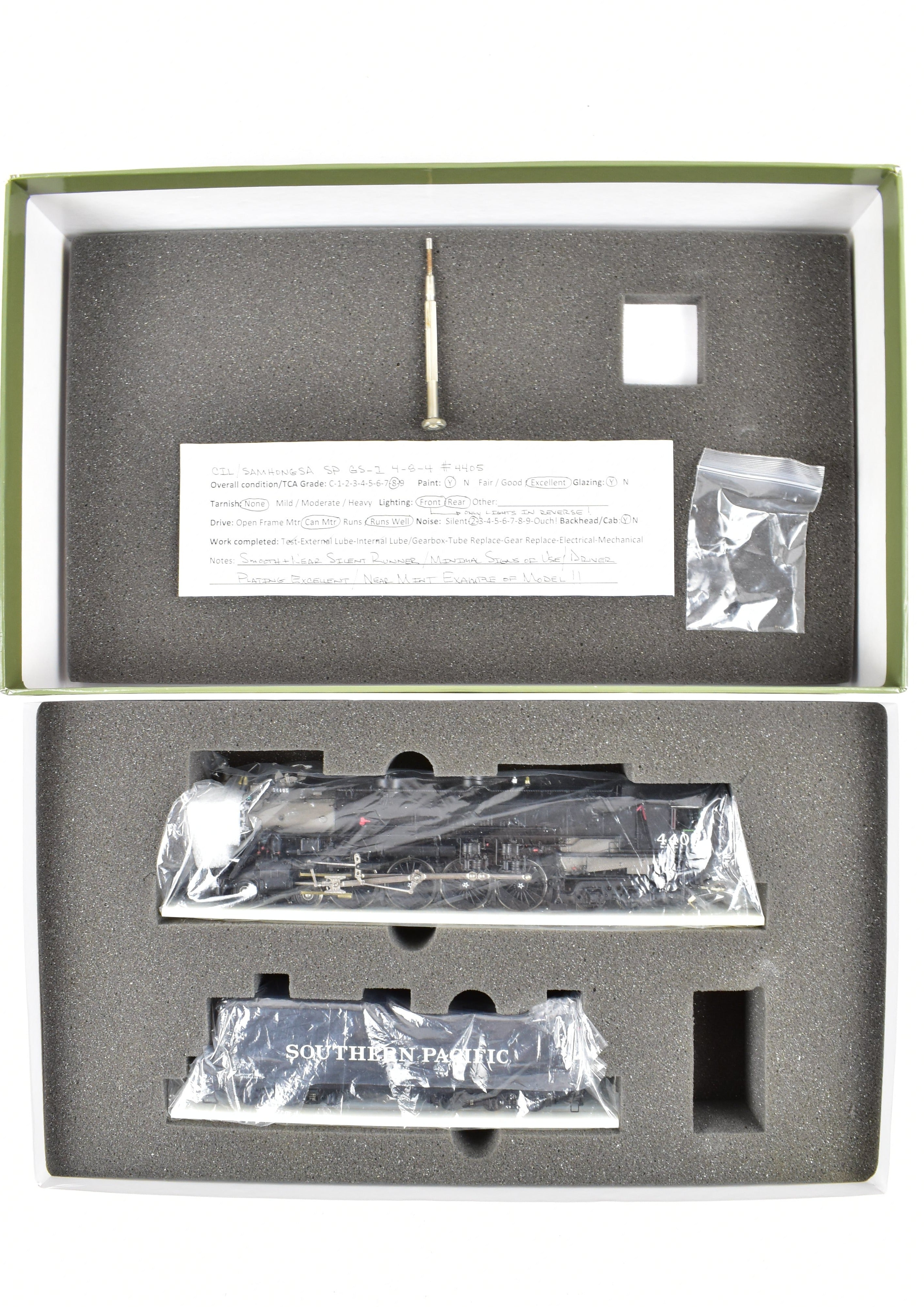 High - Quality HO Scale Brass Challenger Imports Southern Pacific Class GS - 1 4 - 8 - 4 Factory - Painted Locomotive Model No. 4405