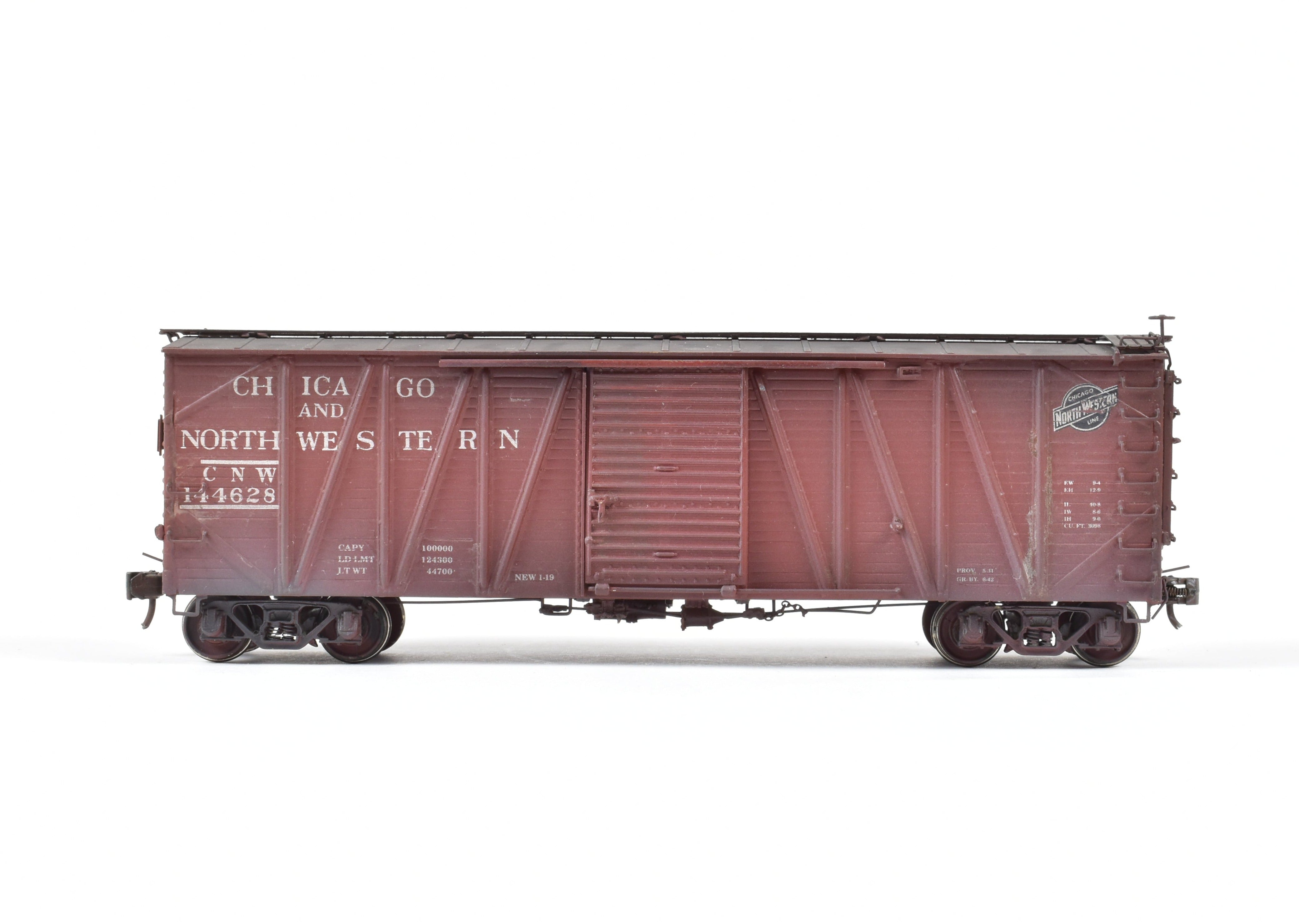 HO Brass OMI C&NW Custom Painted USRA Single Sheath Boxcar Model