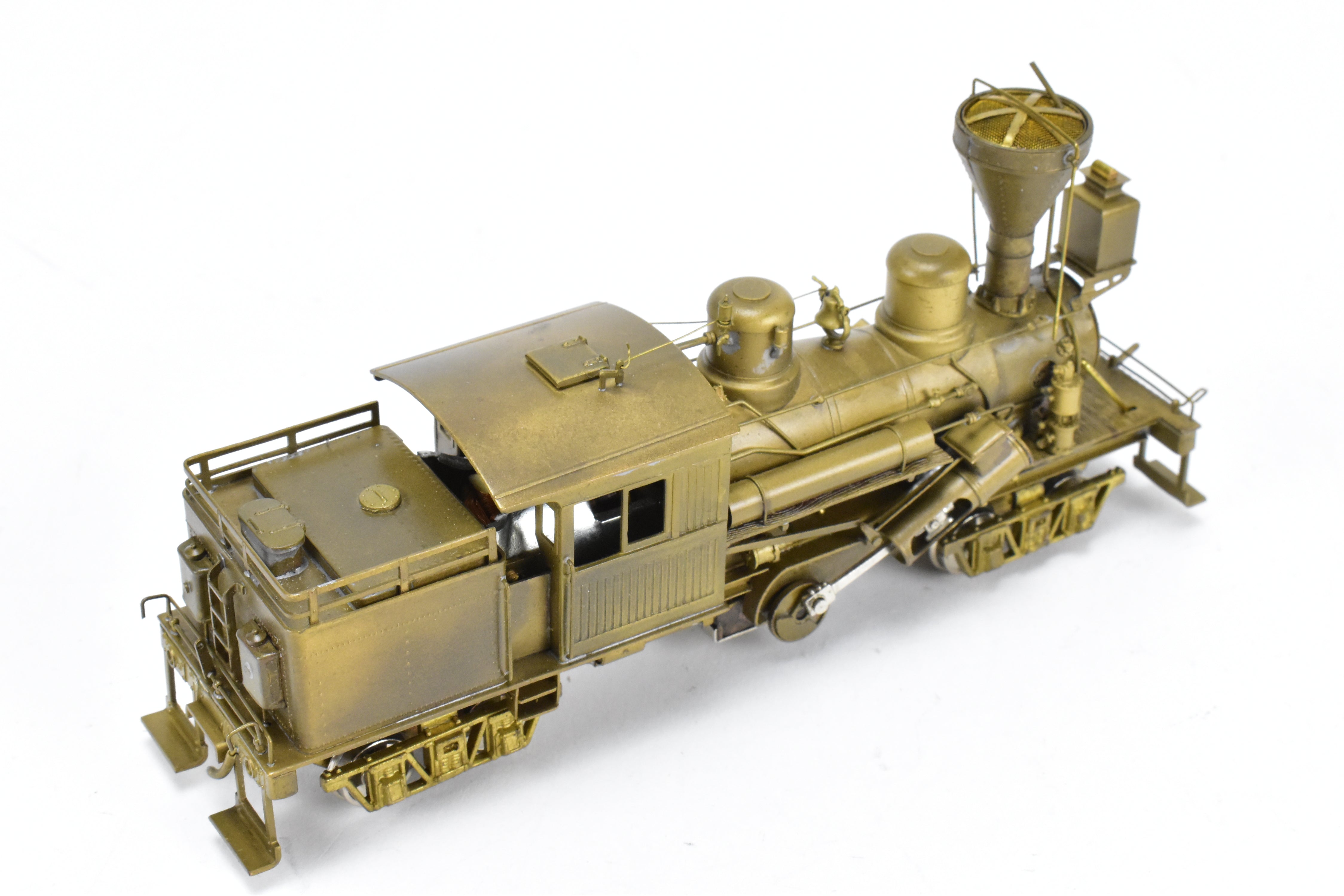 HO Scale Brass PFM - United 2-Truck Logging Climax Geared Locomotive Model for Railroad Enthusiasts
