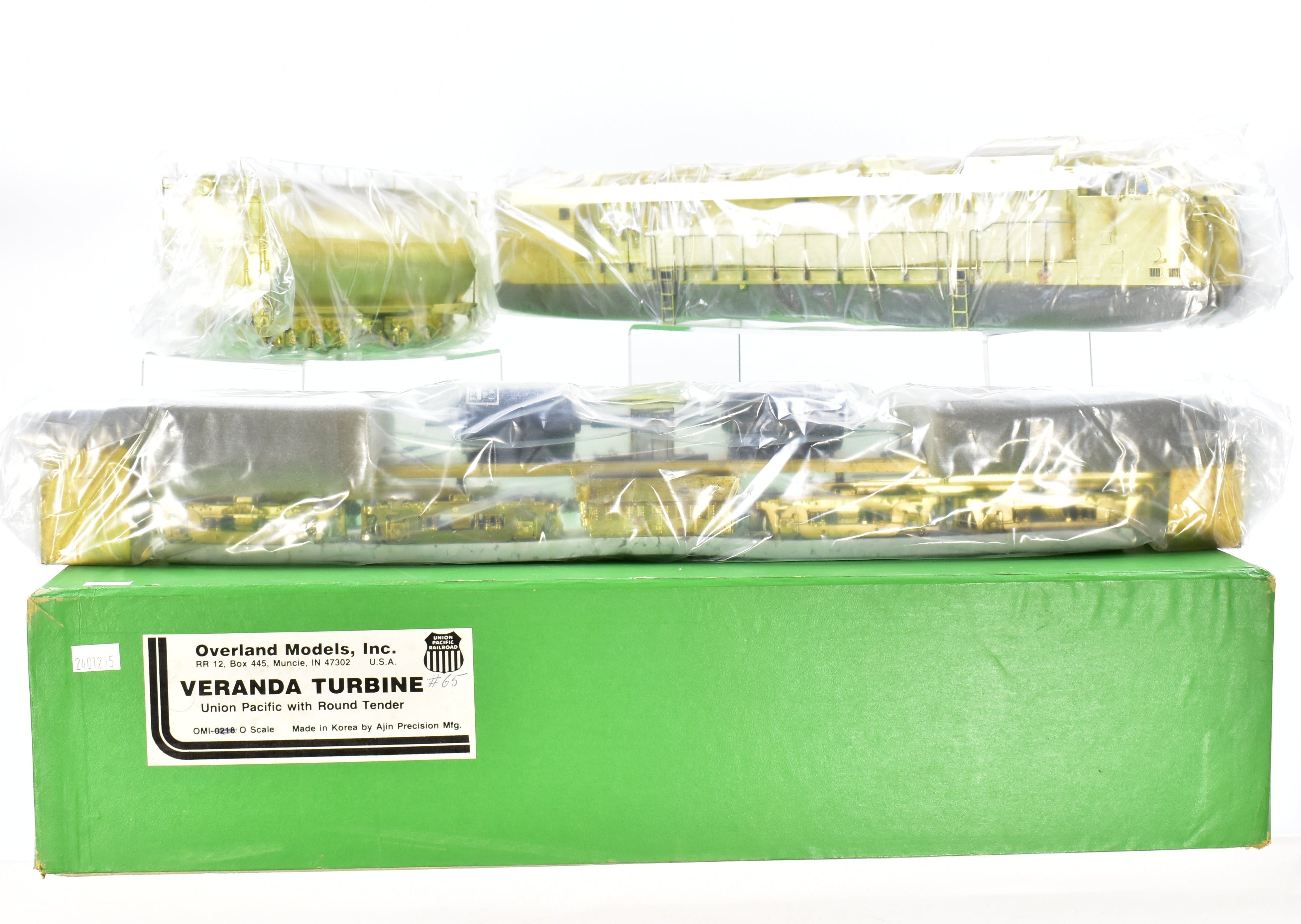 New O Scale Brass Union Pacific Veranda Turbine Round Tender Nos. 61 - 75 by Overland Models