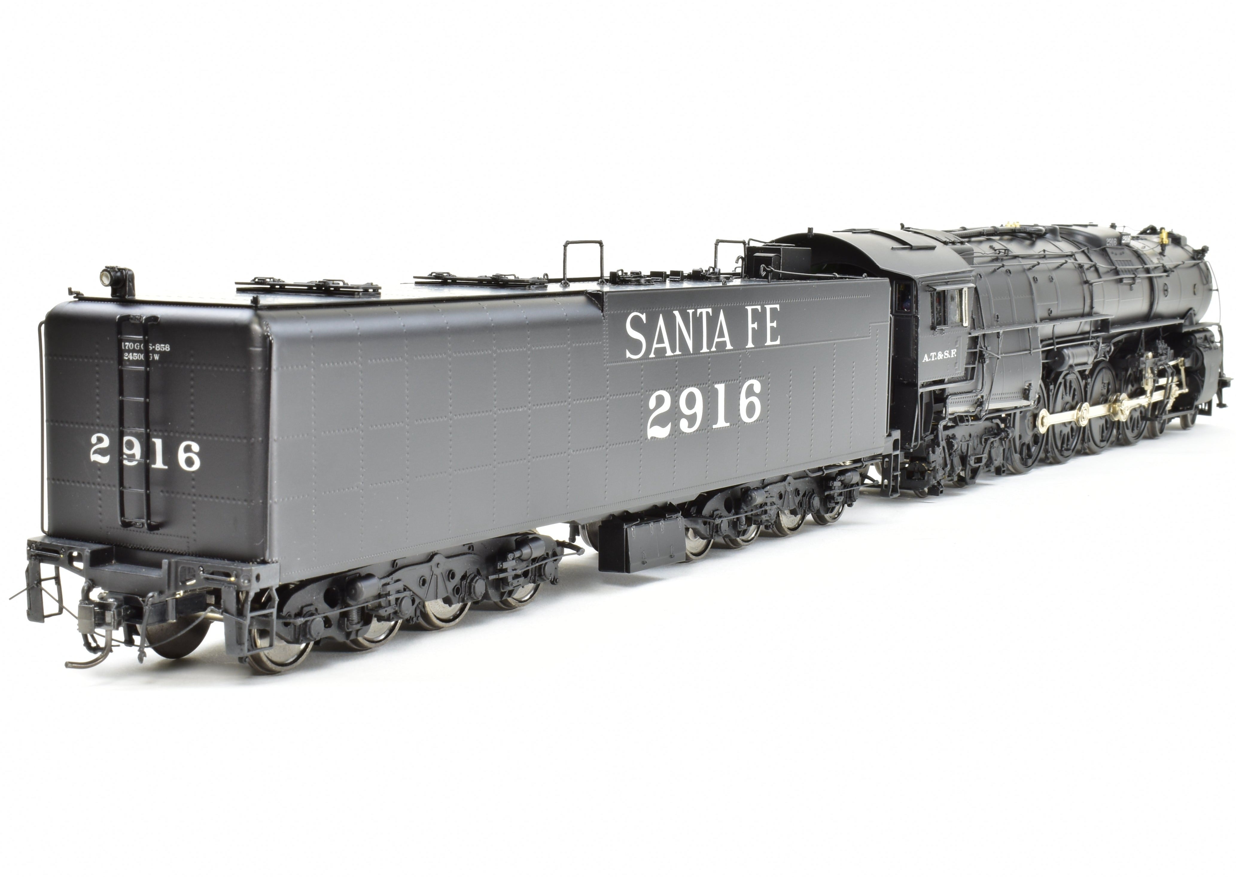 O Scale Brass Sunset Models ATSF - Santa Fe 2900 Class 4-8-4 Factory Painted Locomotive