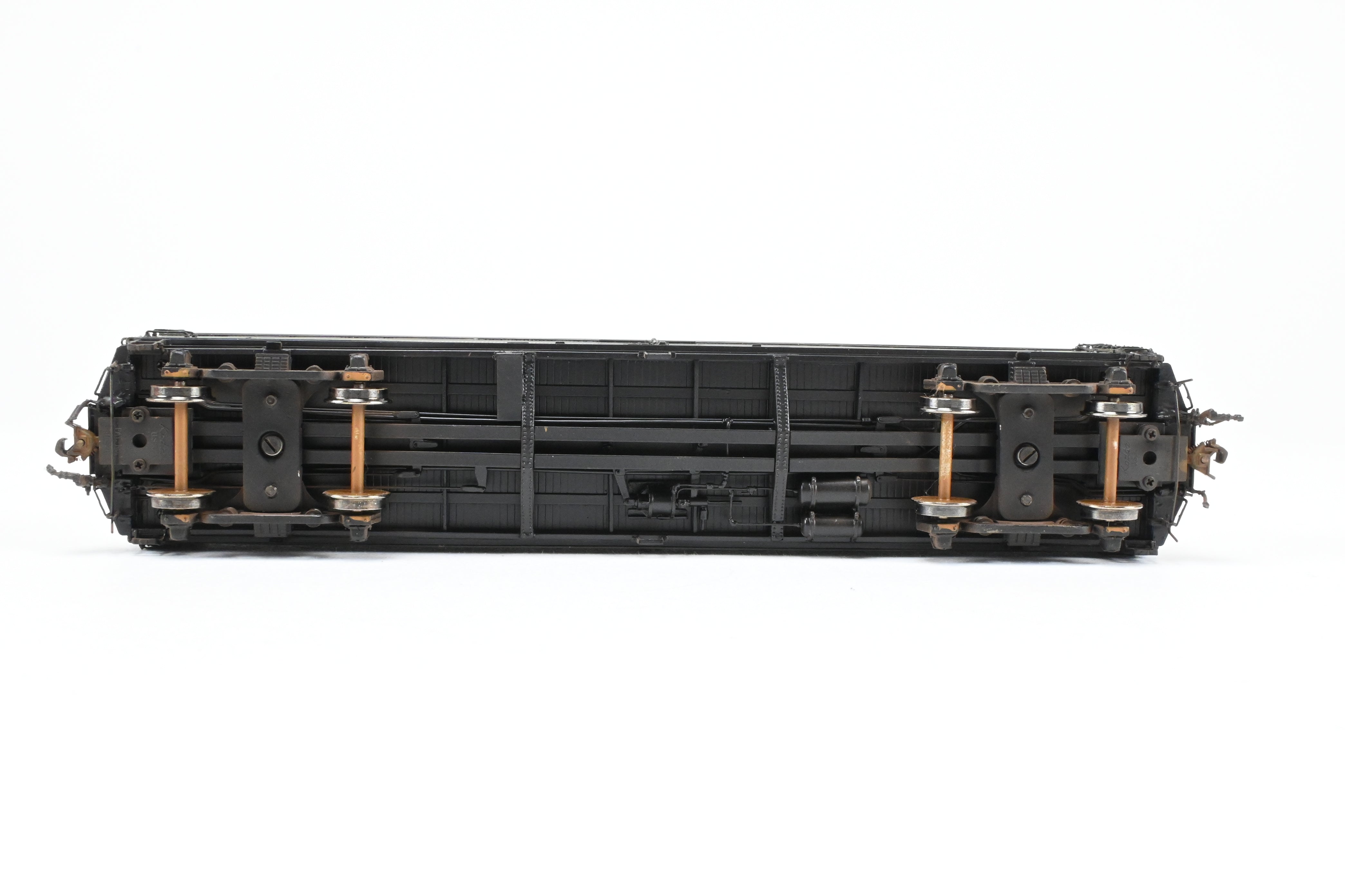HO Scale Brass Precision Scale Co. Texas & Pacific 53' 6 Reefer with Miner Brake System