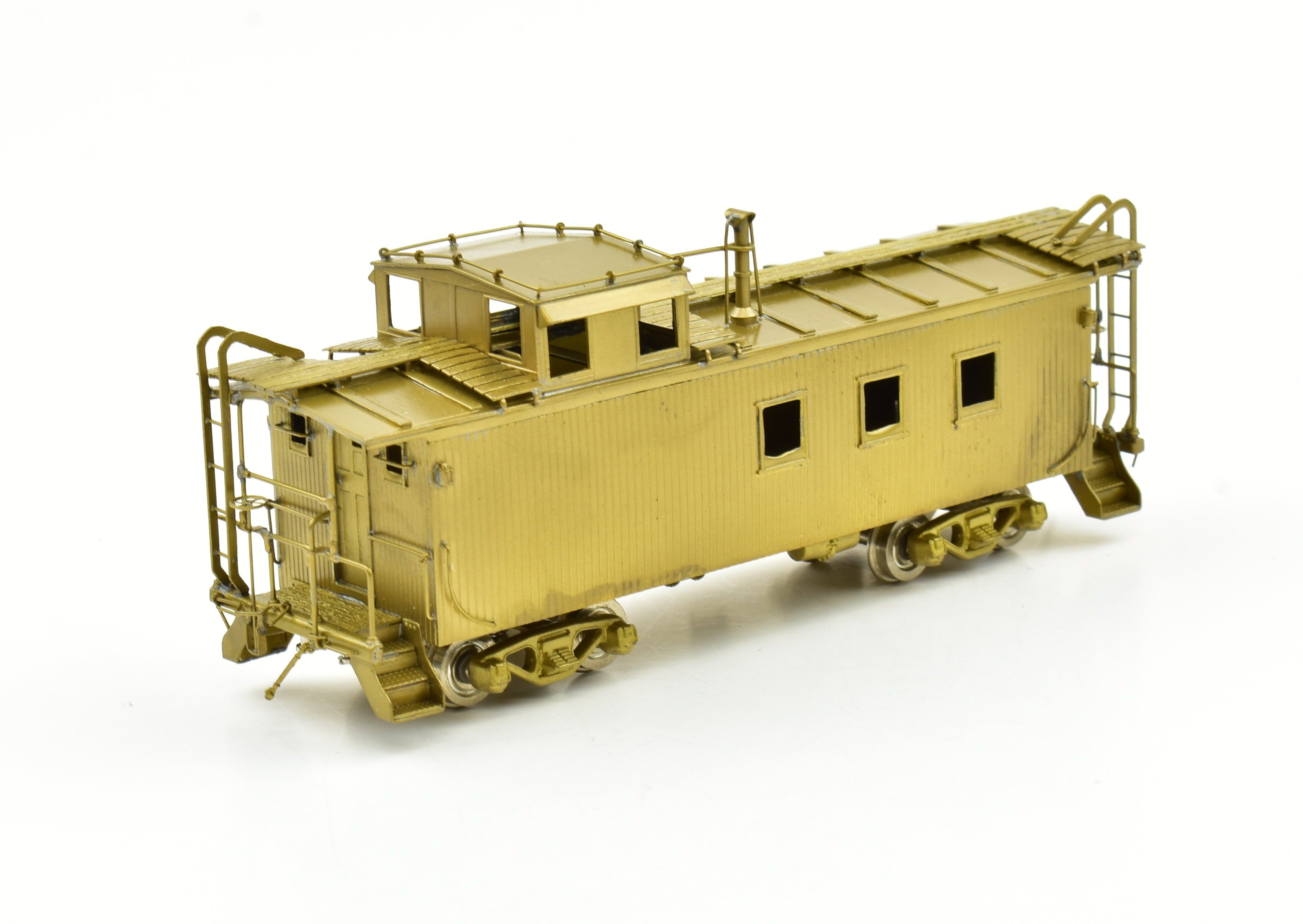HO Scale Brass SLSF - Frisco Caboose with Steel Cupola Model by OMI - Overland Models, Inc.