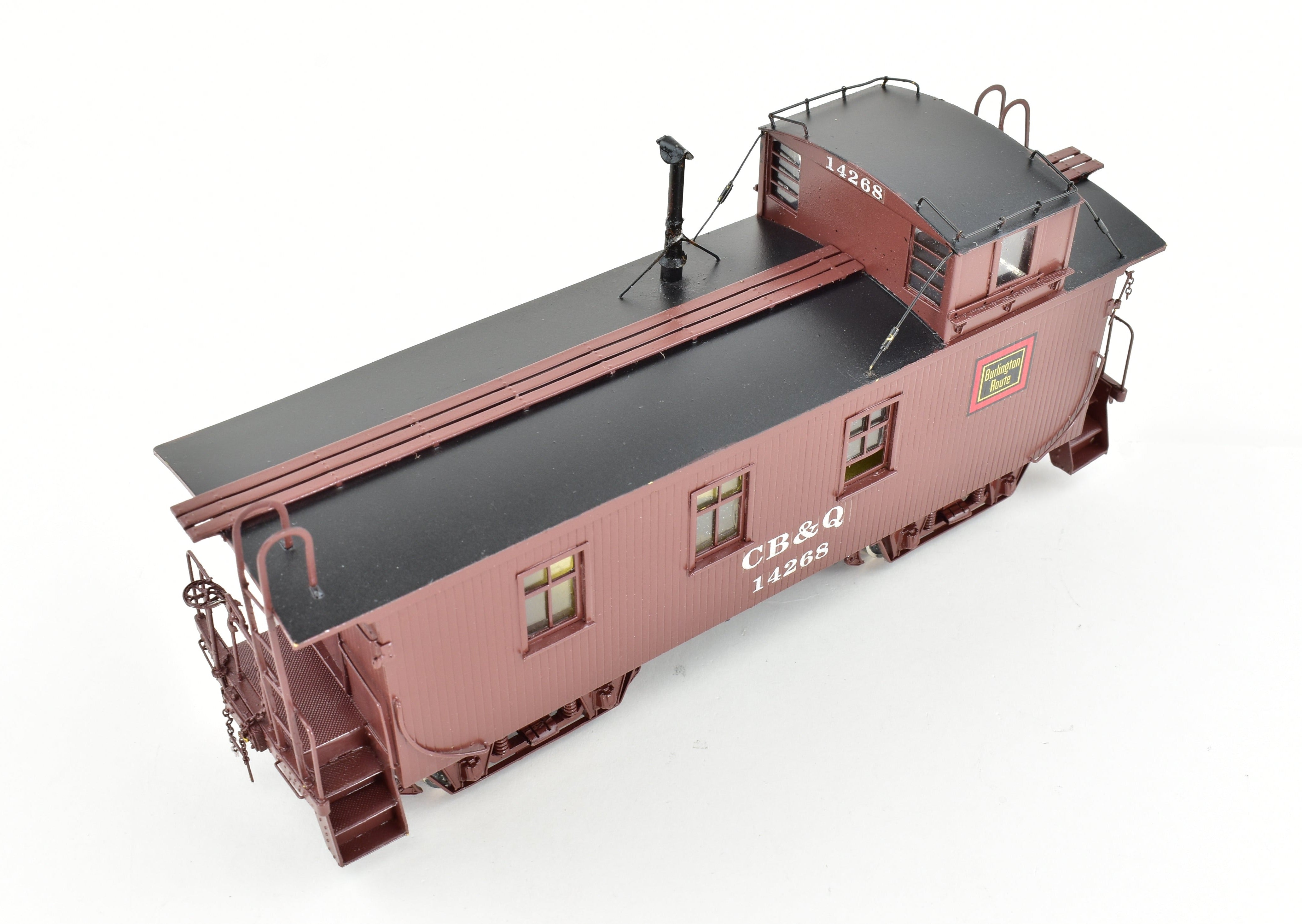O Scale Oriental Limited CB&Q Burlington Route NE-1 Custom Painted Wood Caboose