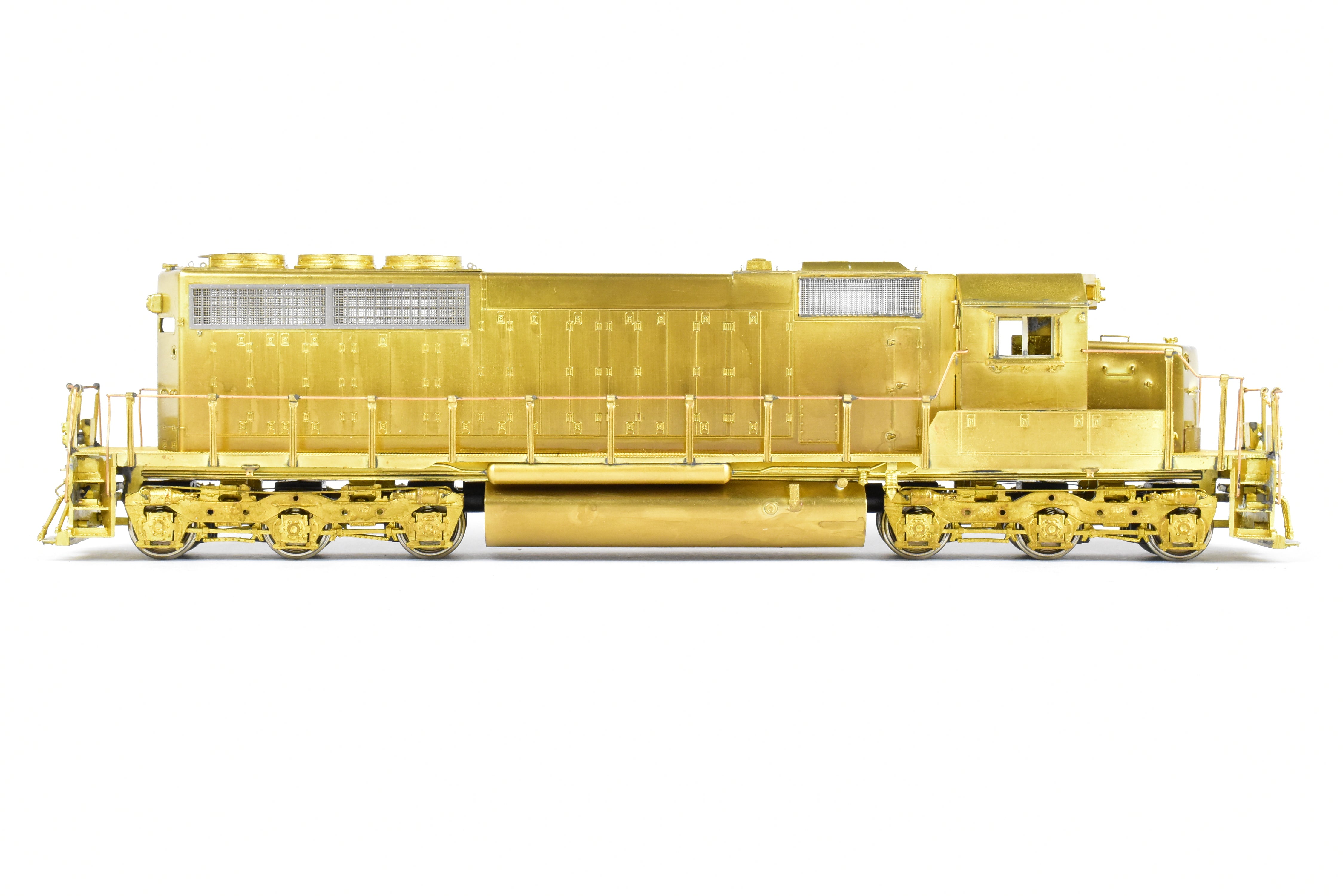 HO Scale Brass Locomotive Model by Overland Models Inc. (OMI) - EMD SD40 without Dynamic Brakes and with High Mounted Brake Cylinders for Various Railroads