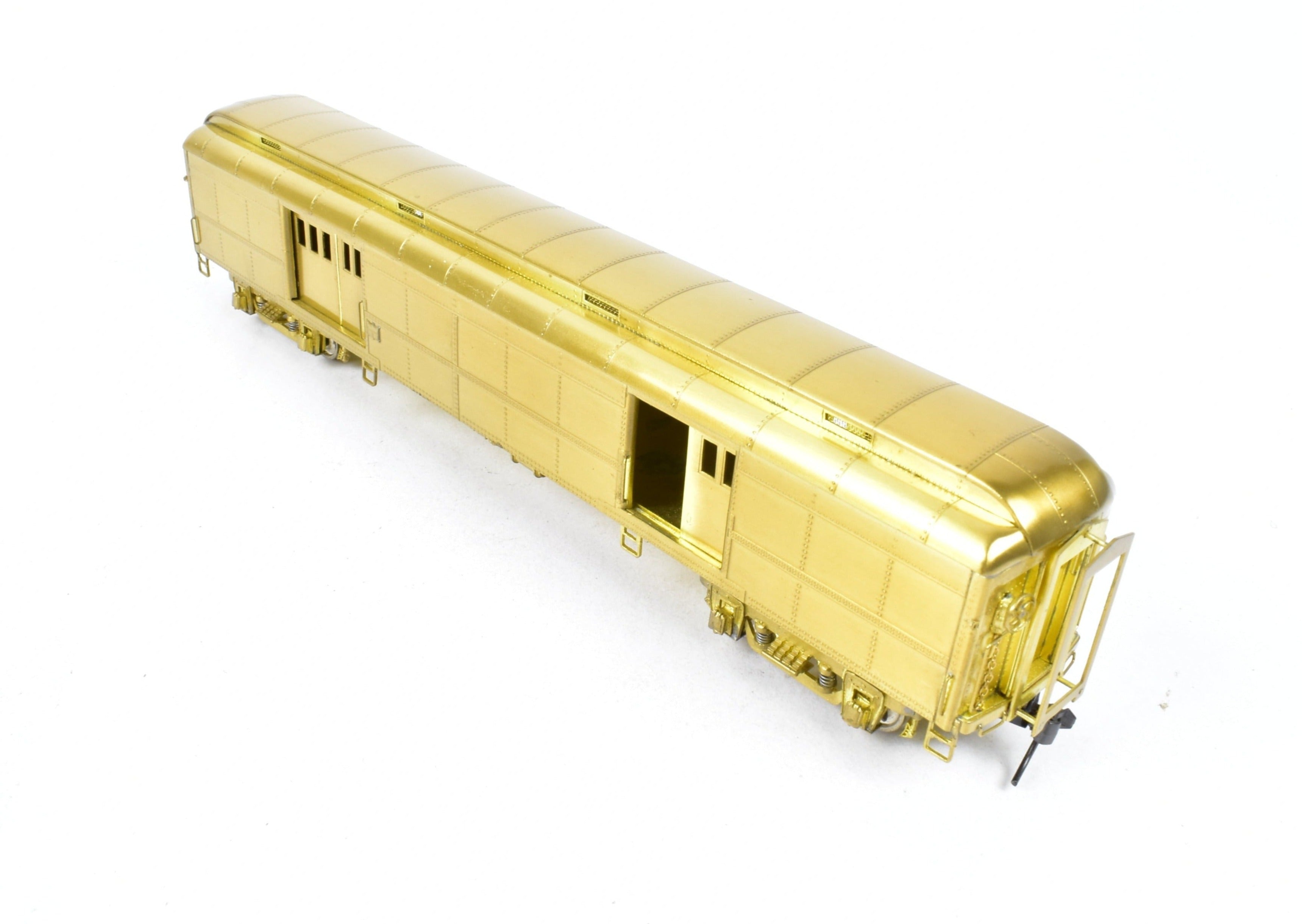 HO Scale Brass Precision 60-Foot Double Door Baggage Car by NYC