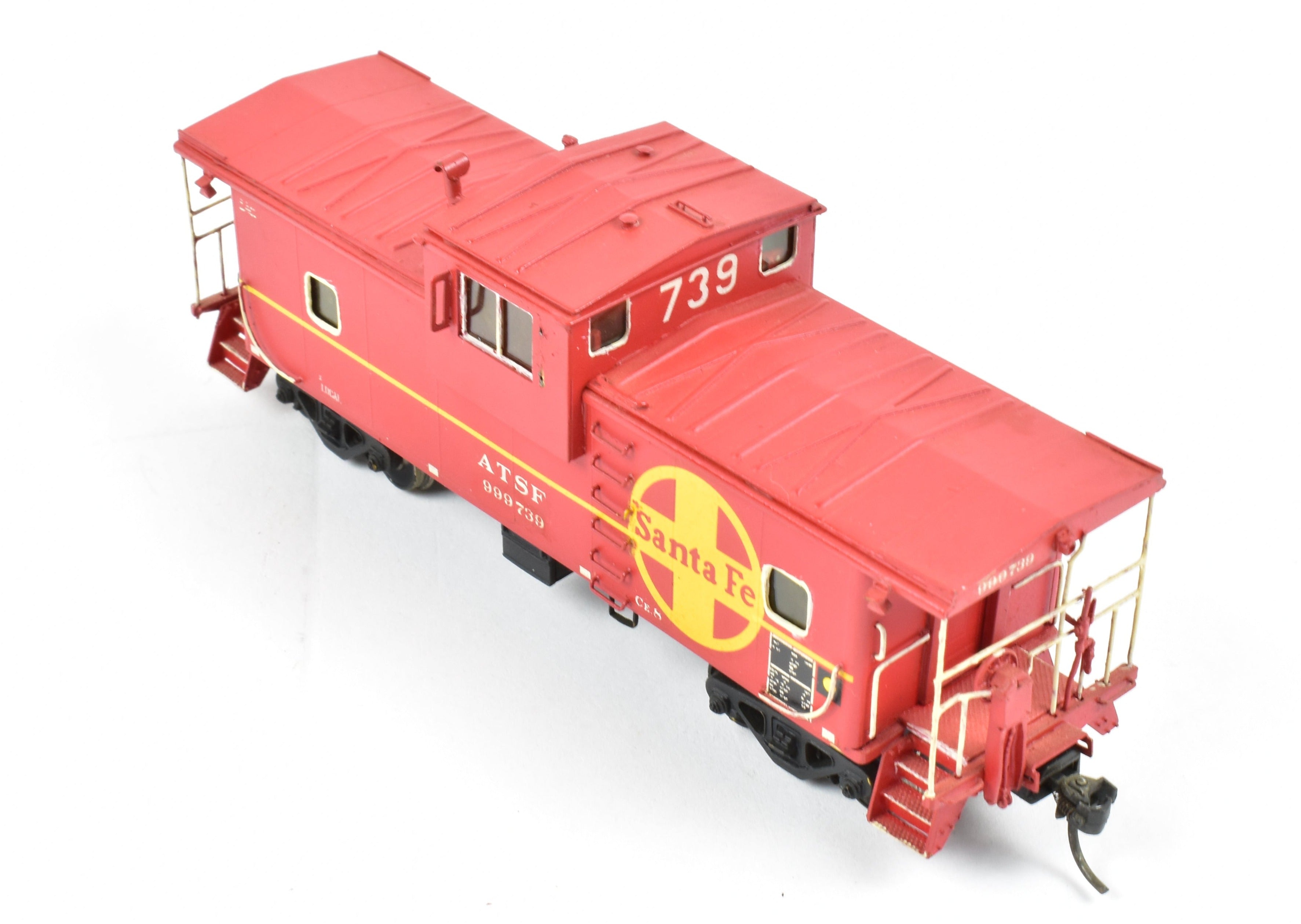 HO Scale Brass OMI - Overland Models, Inc. AT&SF - Santa Fe Wide-Vision Ce-6 and Ce-8 Caboose Model with CP No. 999730