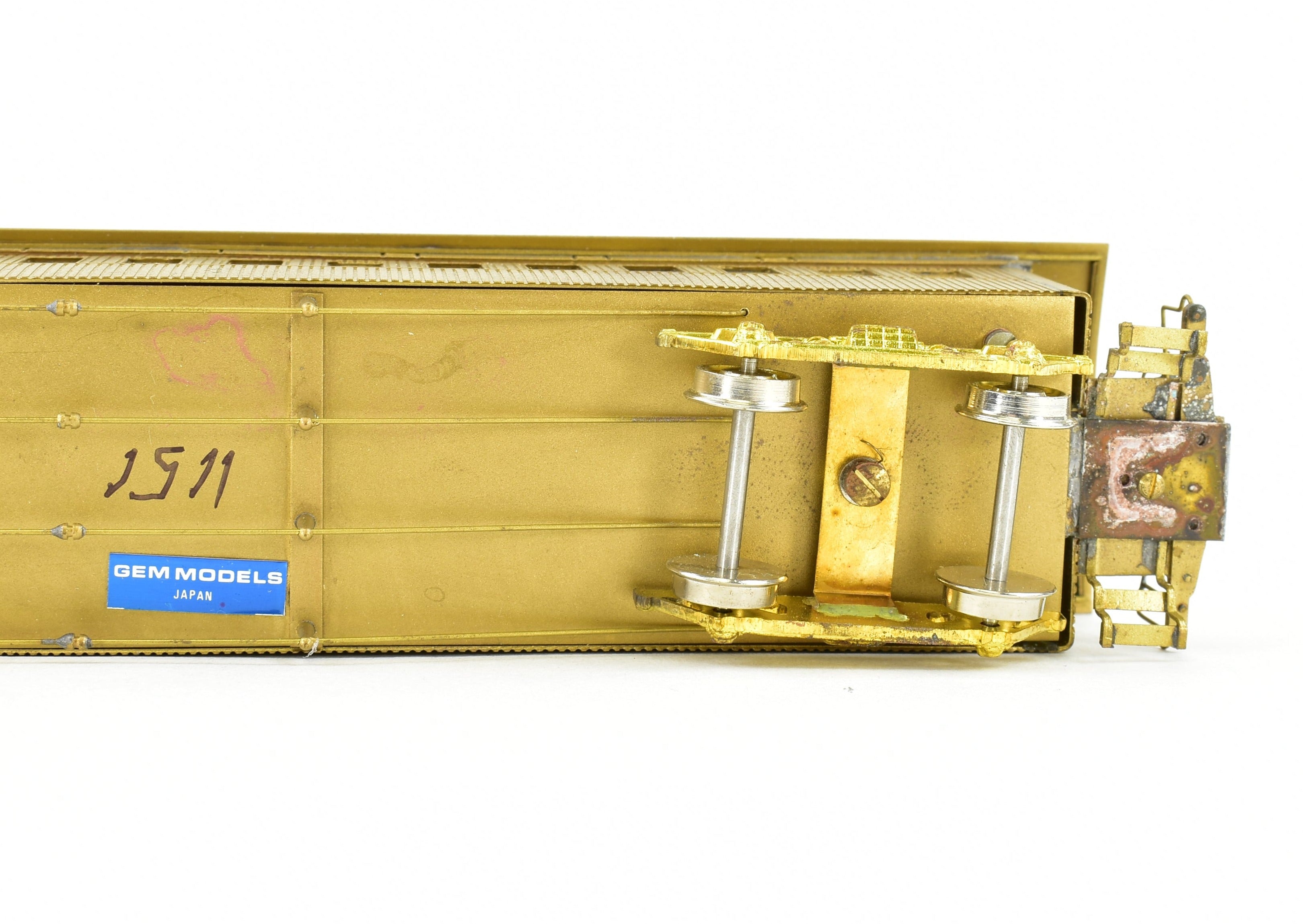 HO Scale Brass Gem Models Collectible Central Pacific Promontory Two - Car Set for Model Train Enthusiasts