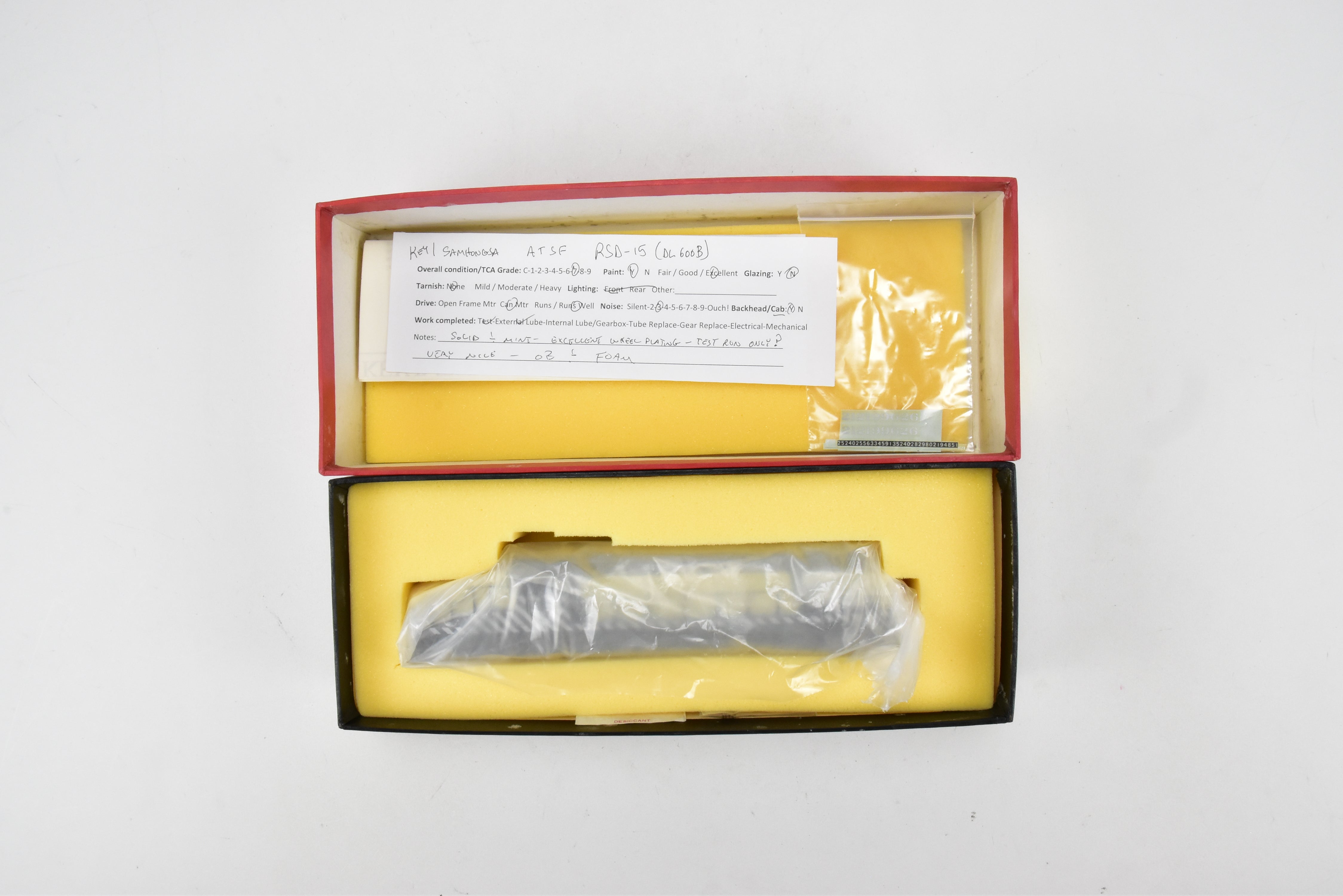 HO Scale Brass Model Train Imported by Brass Key Imports - ATSF Santa Fe RSD - 15 (DL - 600B) Low - Hood Custom Series #69 Factory - Painted But Un - Numbered Model
