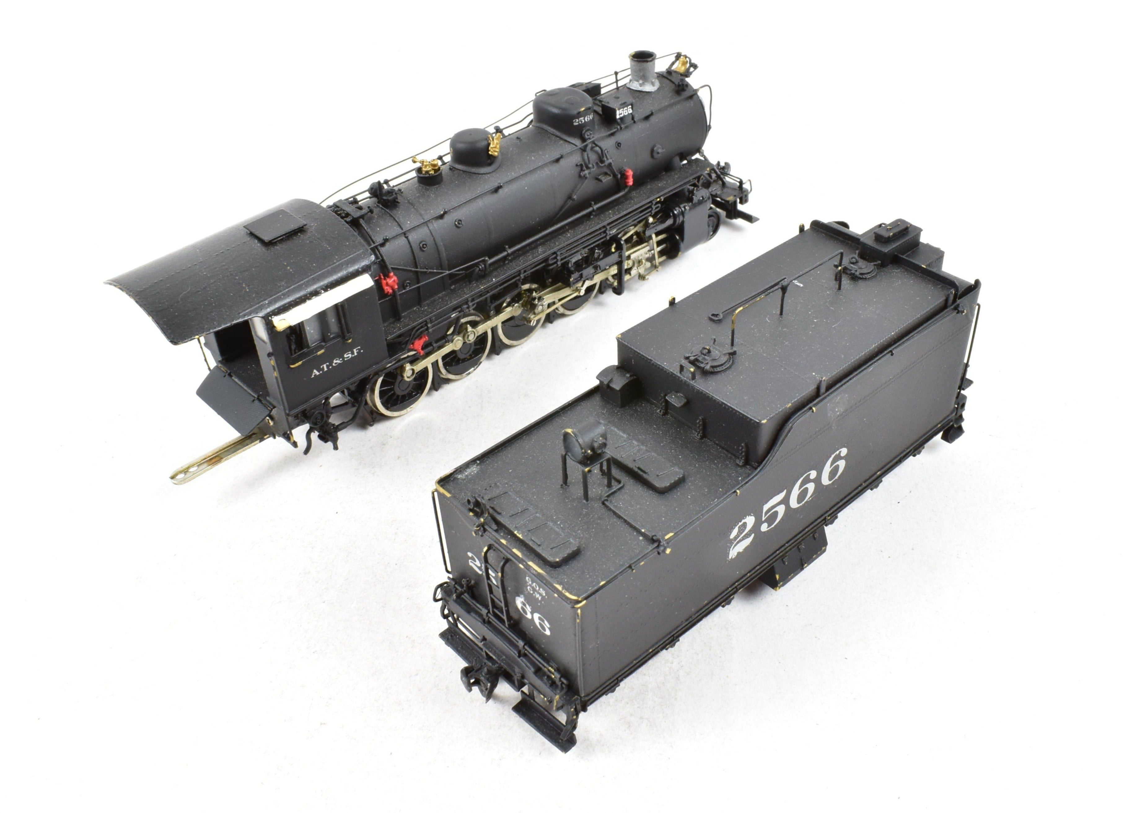 HO Brass Hallmark ATSF Santa Fe 2565 Class 2-10-0 Decapod Locomotive No. 2566