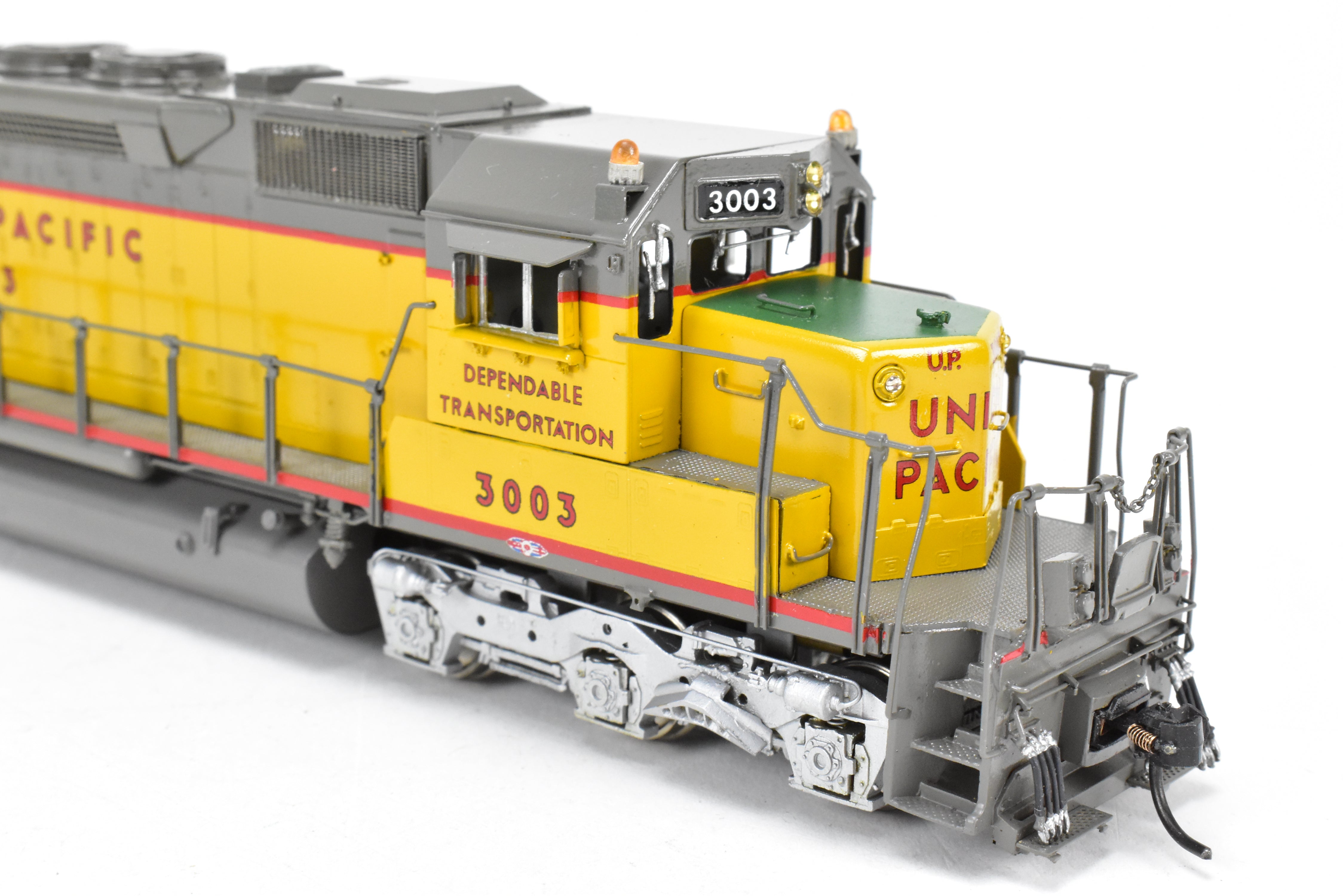 HO Scale Brass Model Train by Overland Models Inc. - Union Pacific EMD SD40 Low Nose Locomotive C/P No. 3003