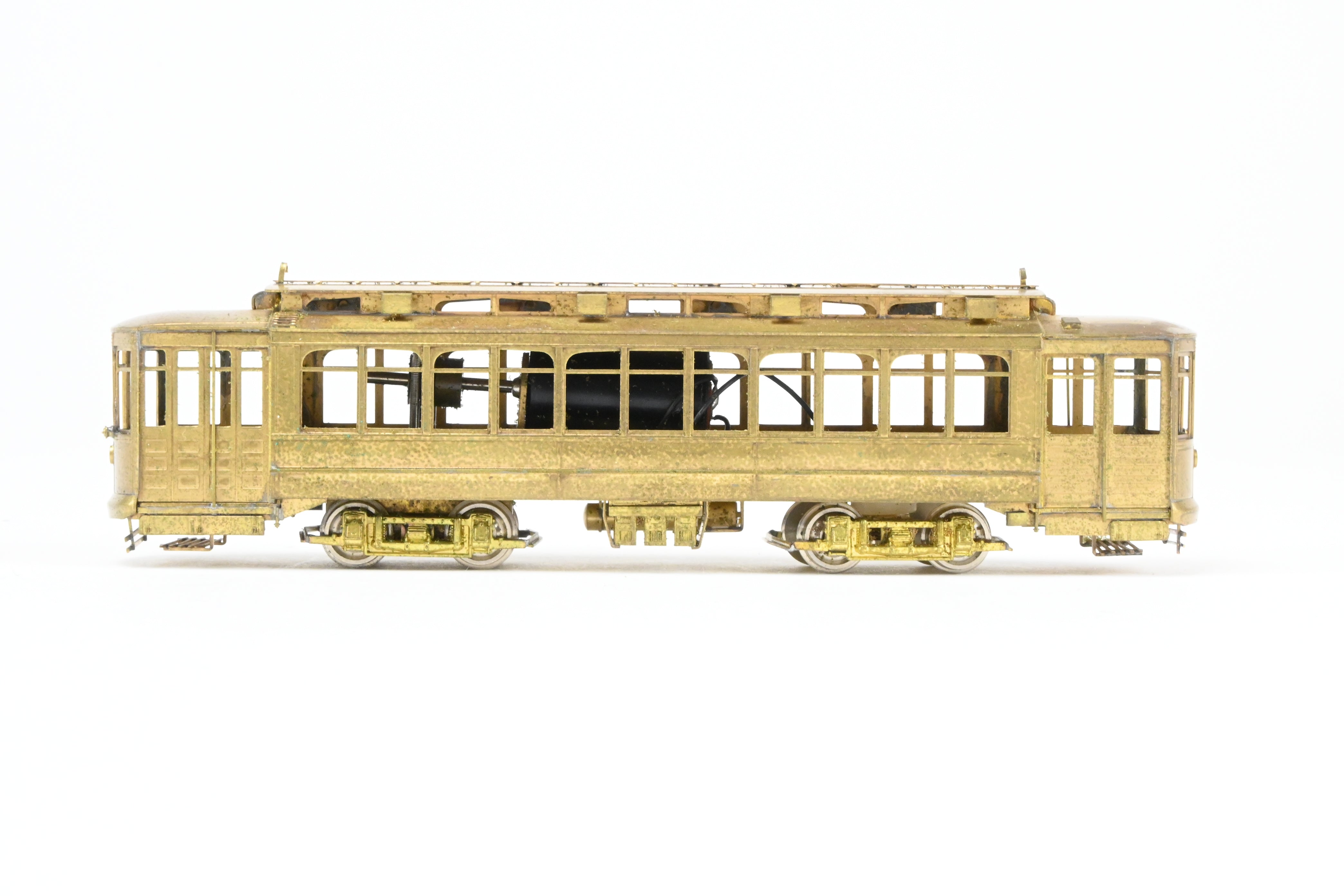 HO Scale Brass Chicago Surface Lines 346 City Big Brill Car Model by Fairfield Models without Trolley Poles