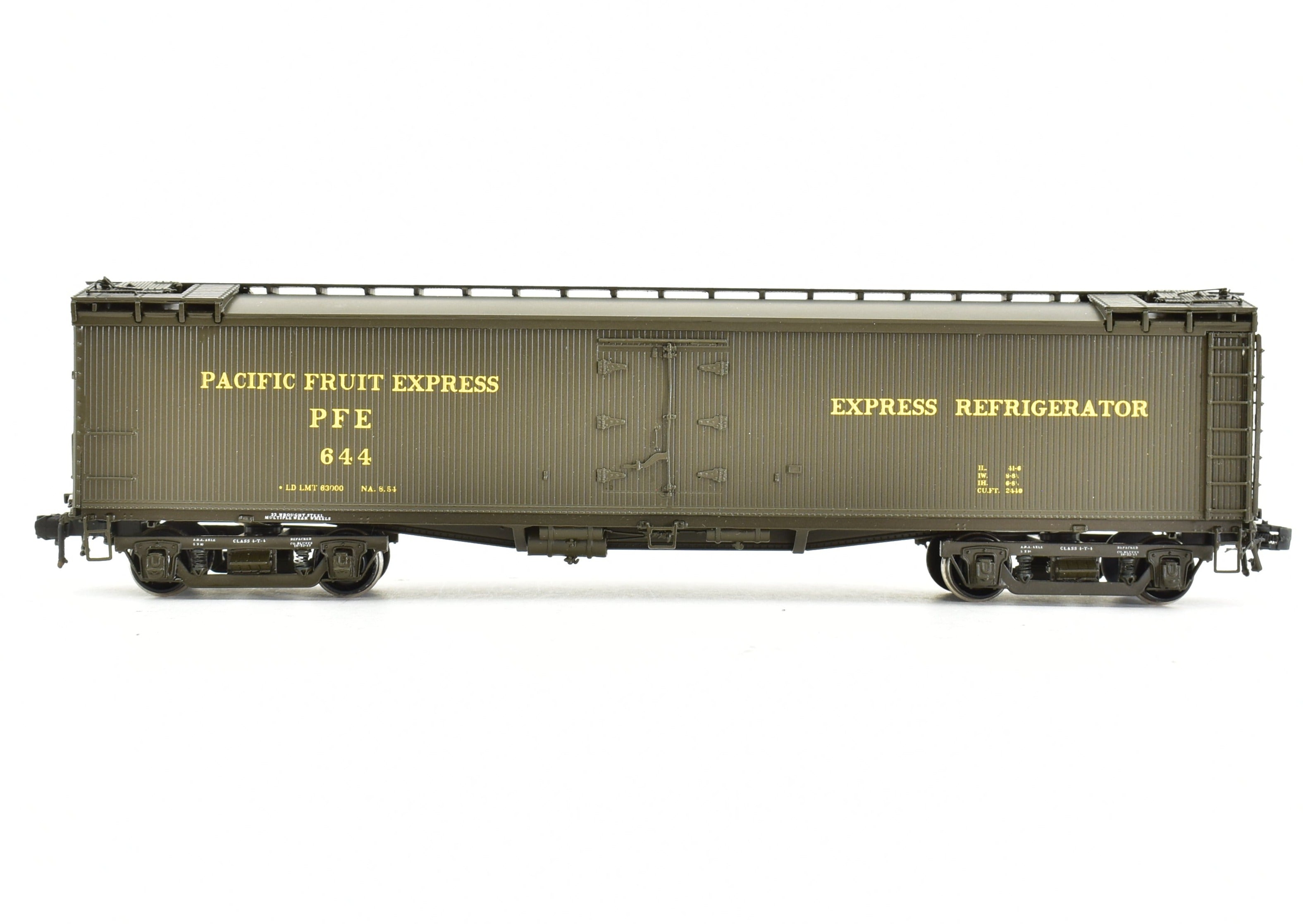 HO Scale Brass CON CIL Challenger Imports Pacific Fruit Express Refrigerator Car Rebuilt Version FP Model