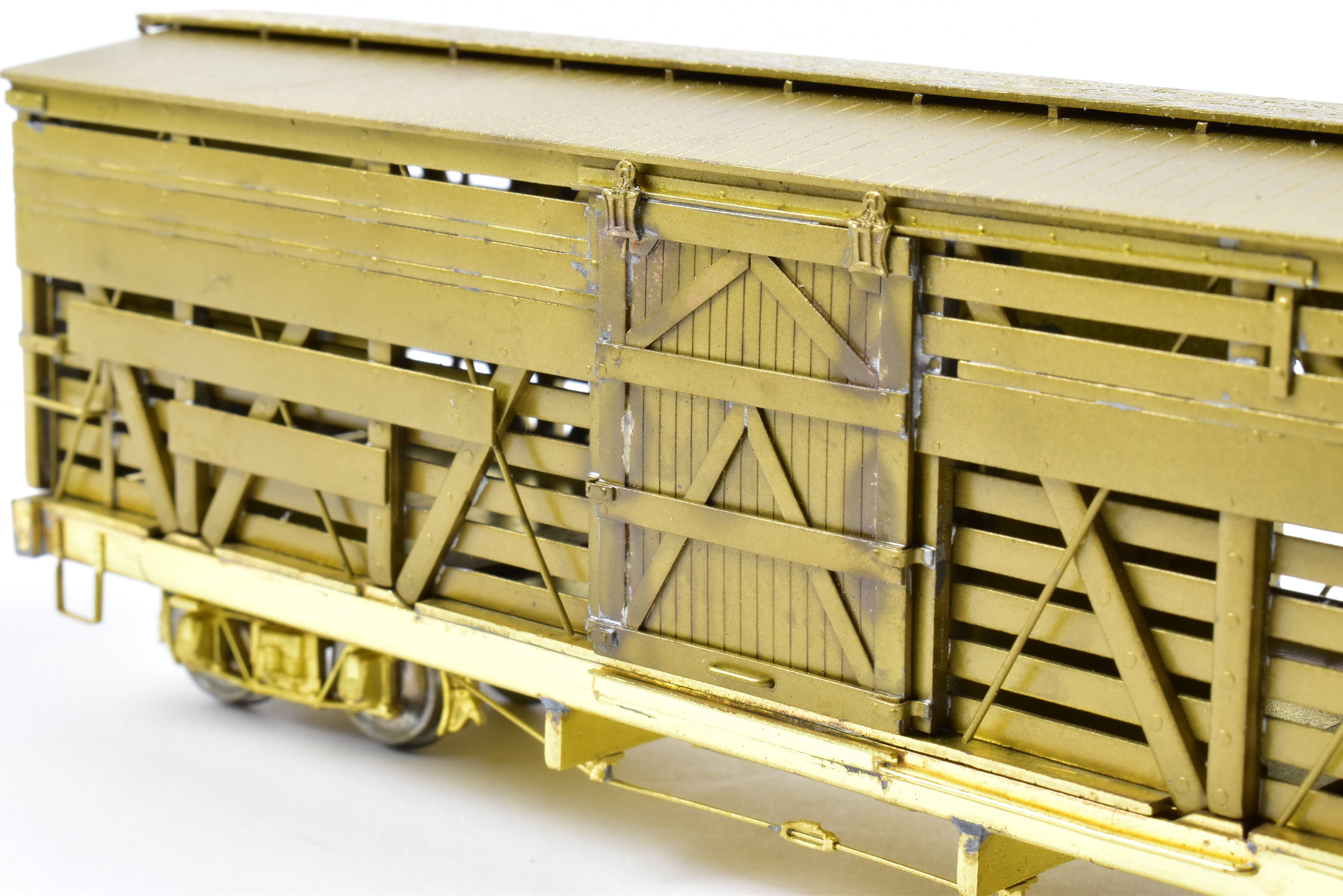 On3 Scale Brass Empire Midland Model of Denver & Rio Grande Western 30-Foot Stock Car