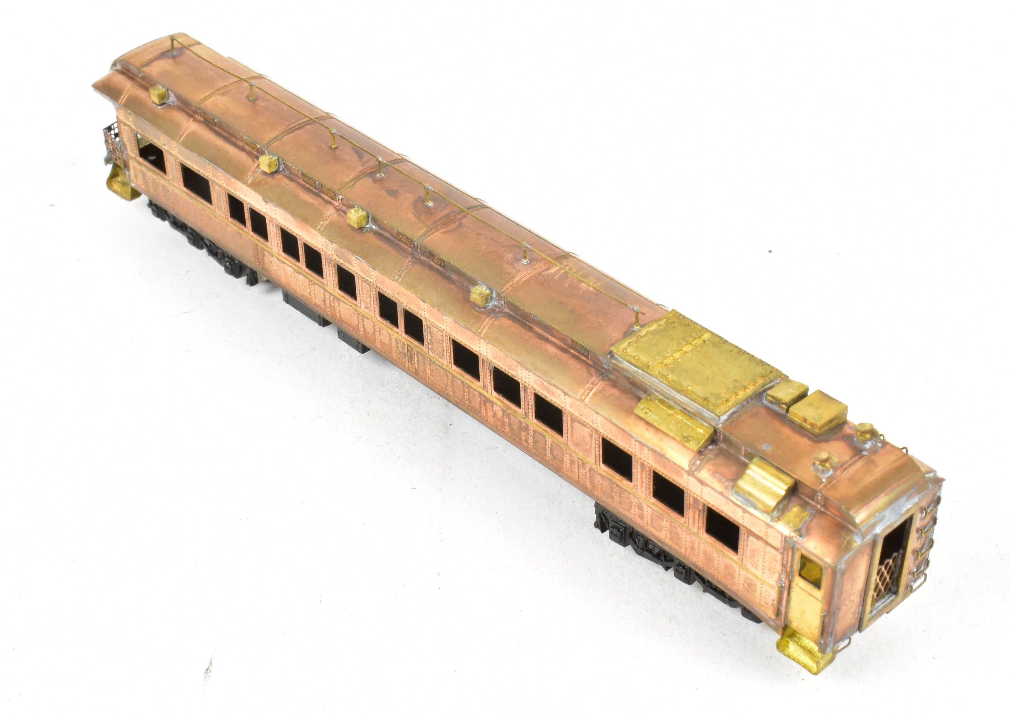 N Scale Brass ATSF - Santa Fe Heavyweight Business Car #9/10, AS-IS Condition