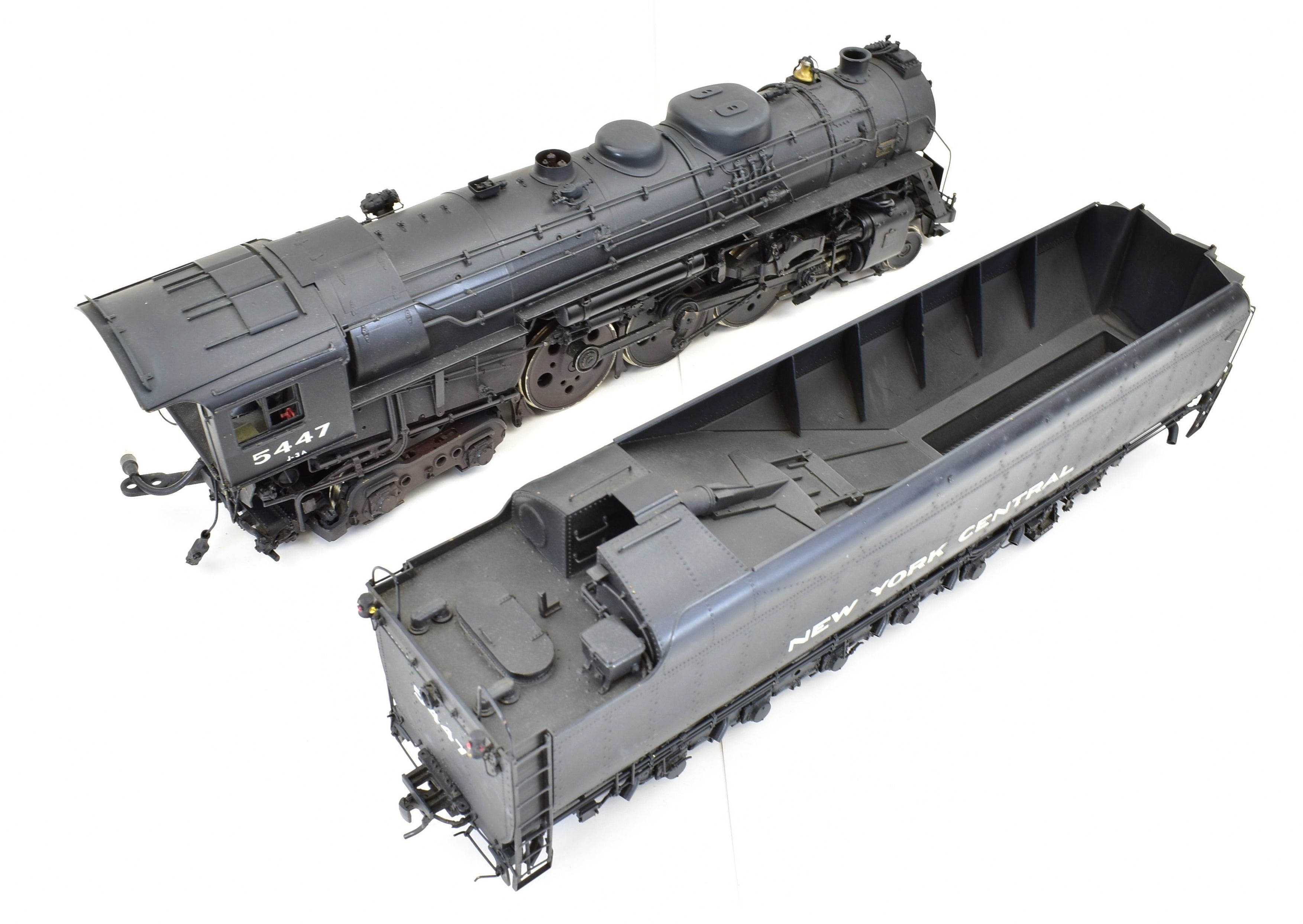 O Scale Brass Model Train - Precision Scale Co. from NYC - New York Central J-3a 4-6-4 De-Streamlined Hudson Locomotive with Custom Painting