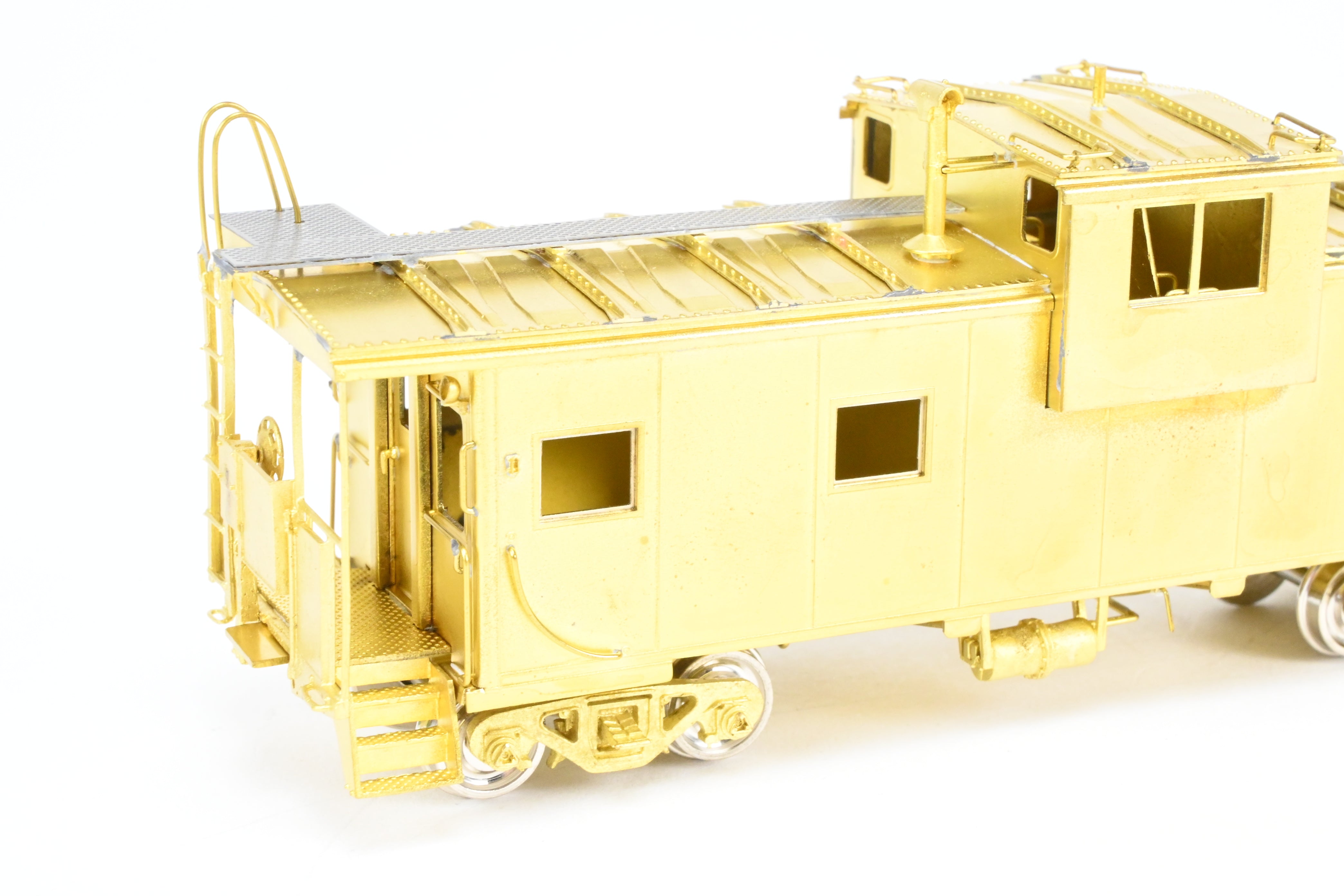 HO Scale Brass Connecting OMI - Overland Models, Inc. Spokane, Portland & Seattle International Wide Vision Caboose Model for Railroad Enthusiasts