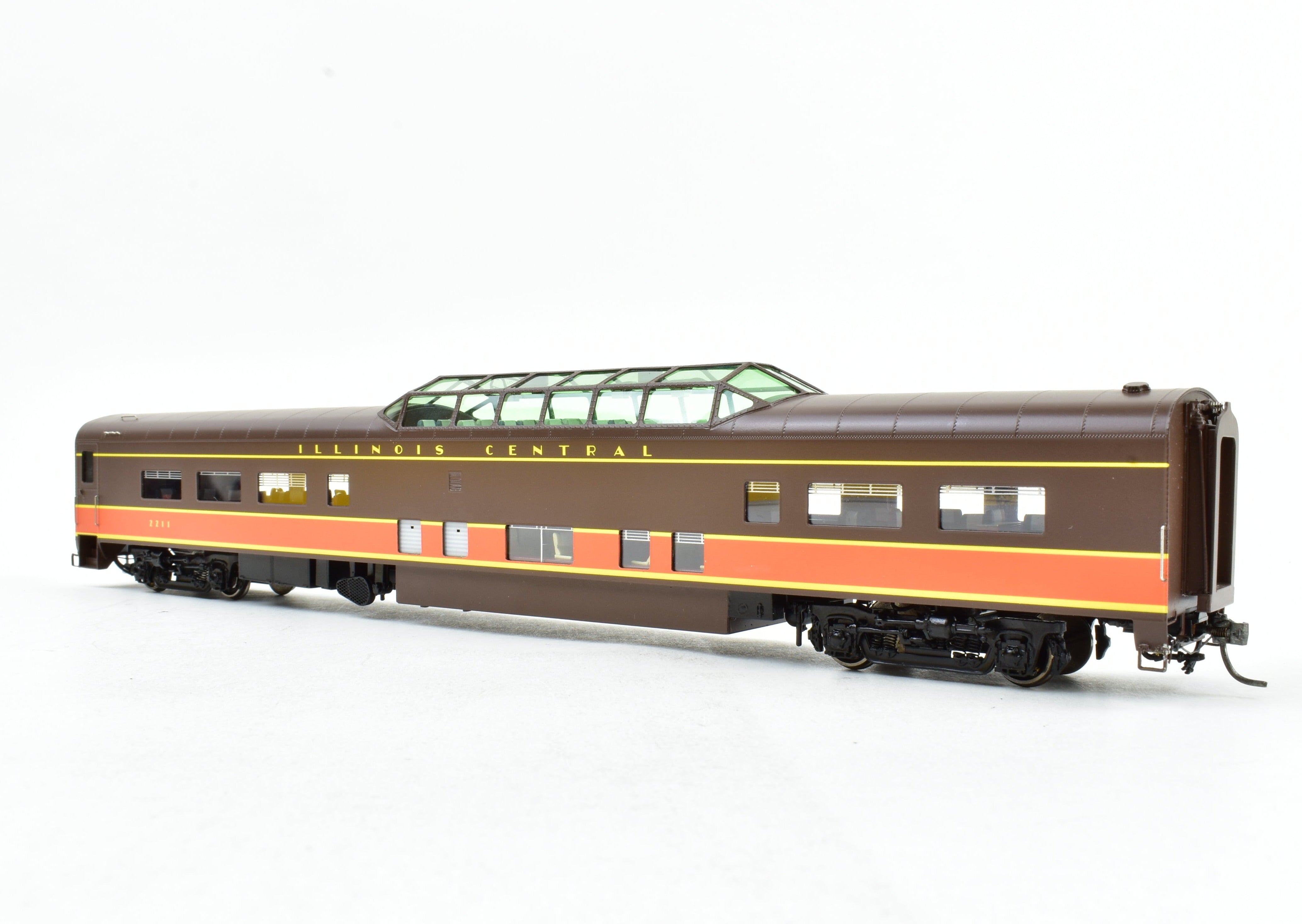 HO Scale Brass Union Terminal Imports No. 1156-7 Illinois Central Parlor Car FP 2211