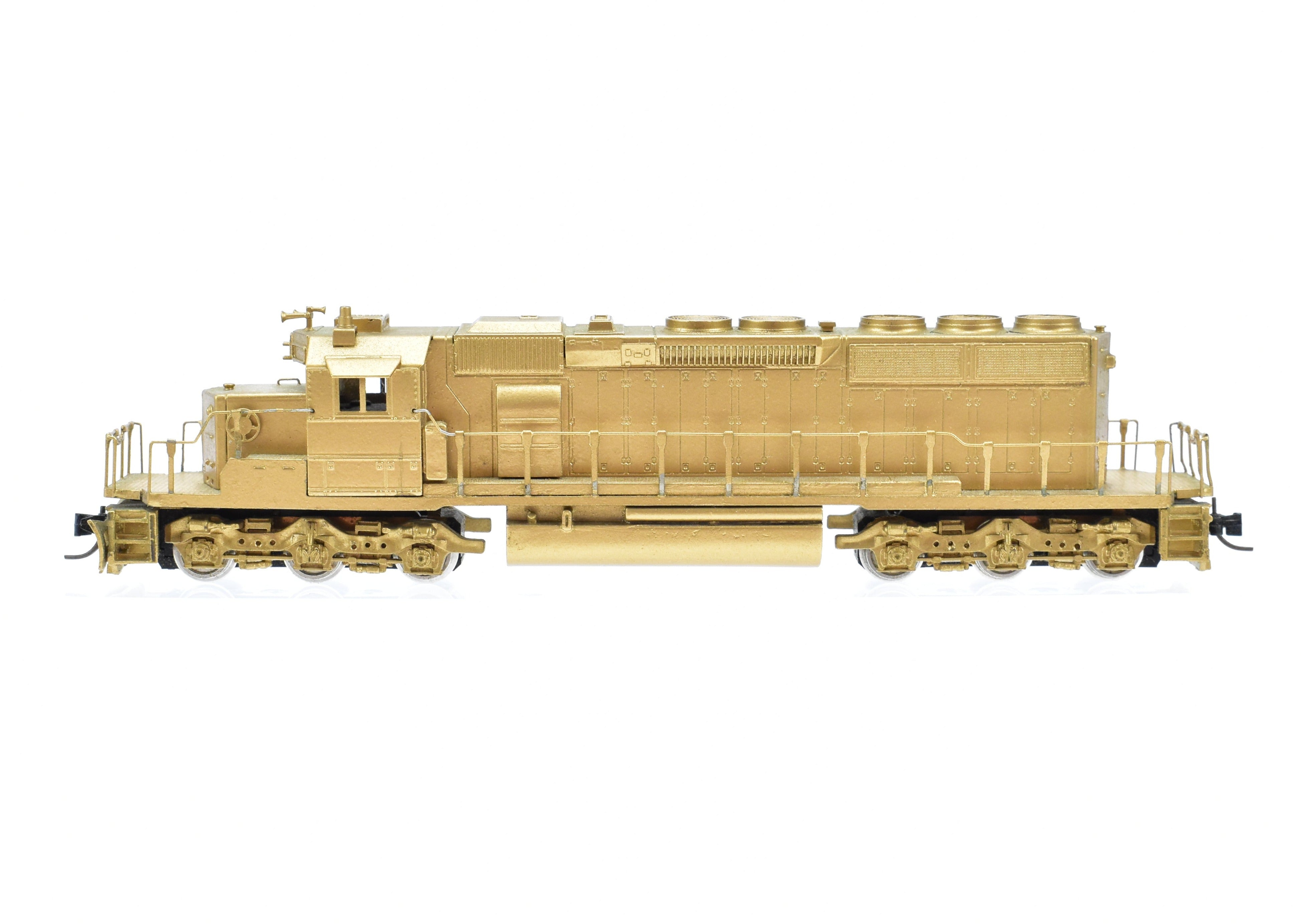 Unpainted N Scale Brass Key Imports AT&SF Santa Fe EMD SD40 - 2 Medium Nose Model