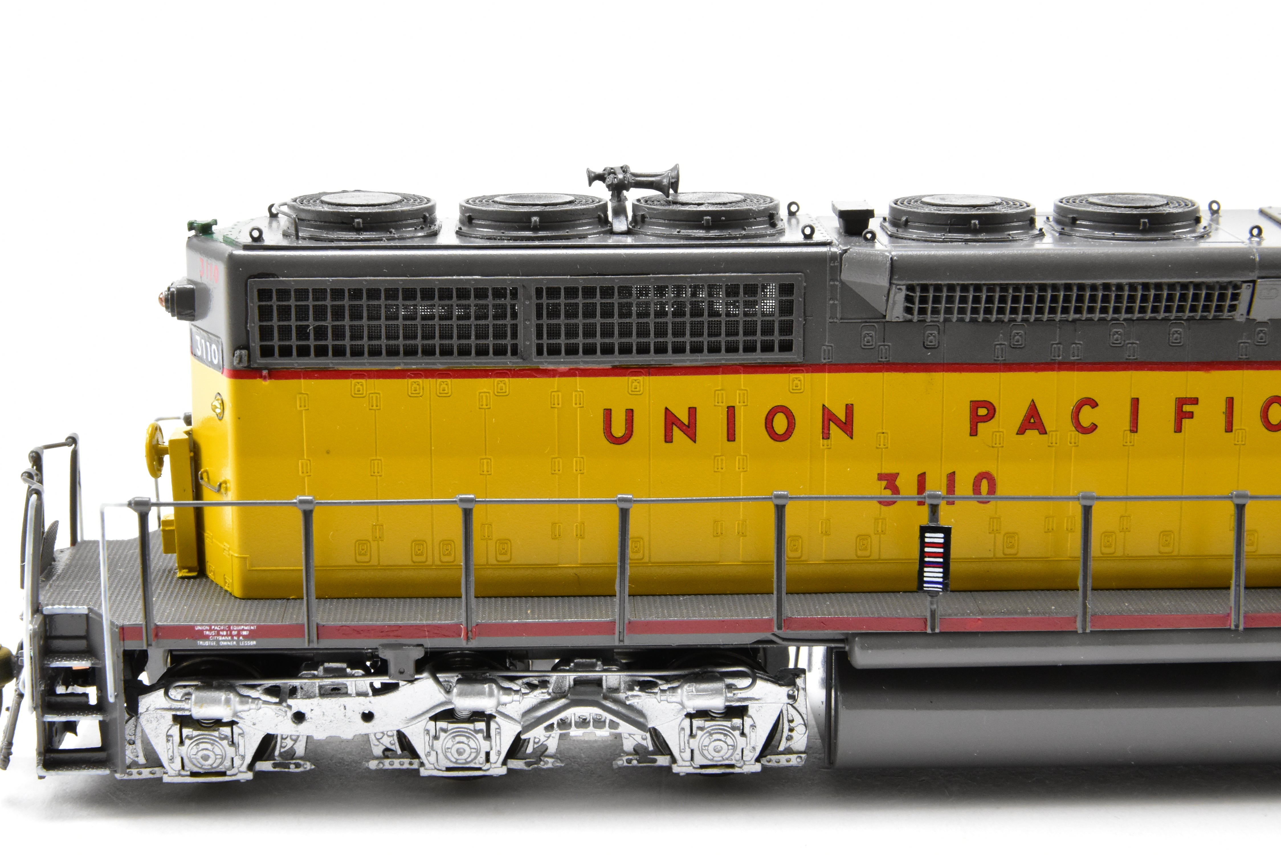 HO Scale Brass Model Train - Overland Models Inc. Union Pacific EMD SD40 Locomotives, Nos. 3083 - 3122, Specifically CP #3110