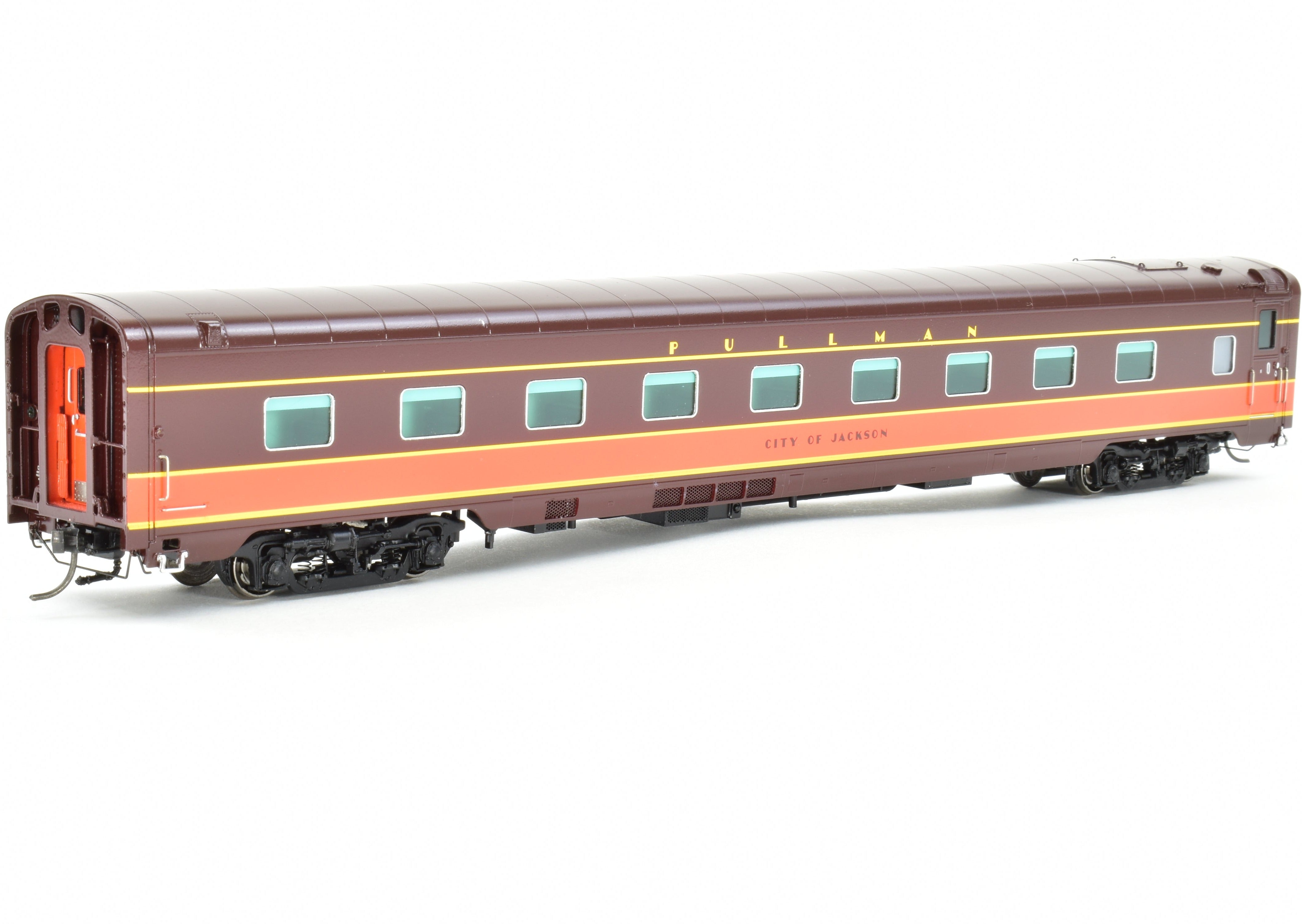 HO Scale Brass Model Train Set - Railway Classics Illinois Central 1942 Panama Limited 10-Car Set with EMD E6 AA Set F/P, Featuring ESU DCC & Sound System