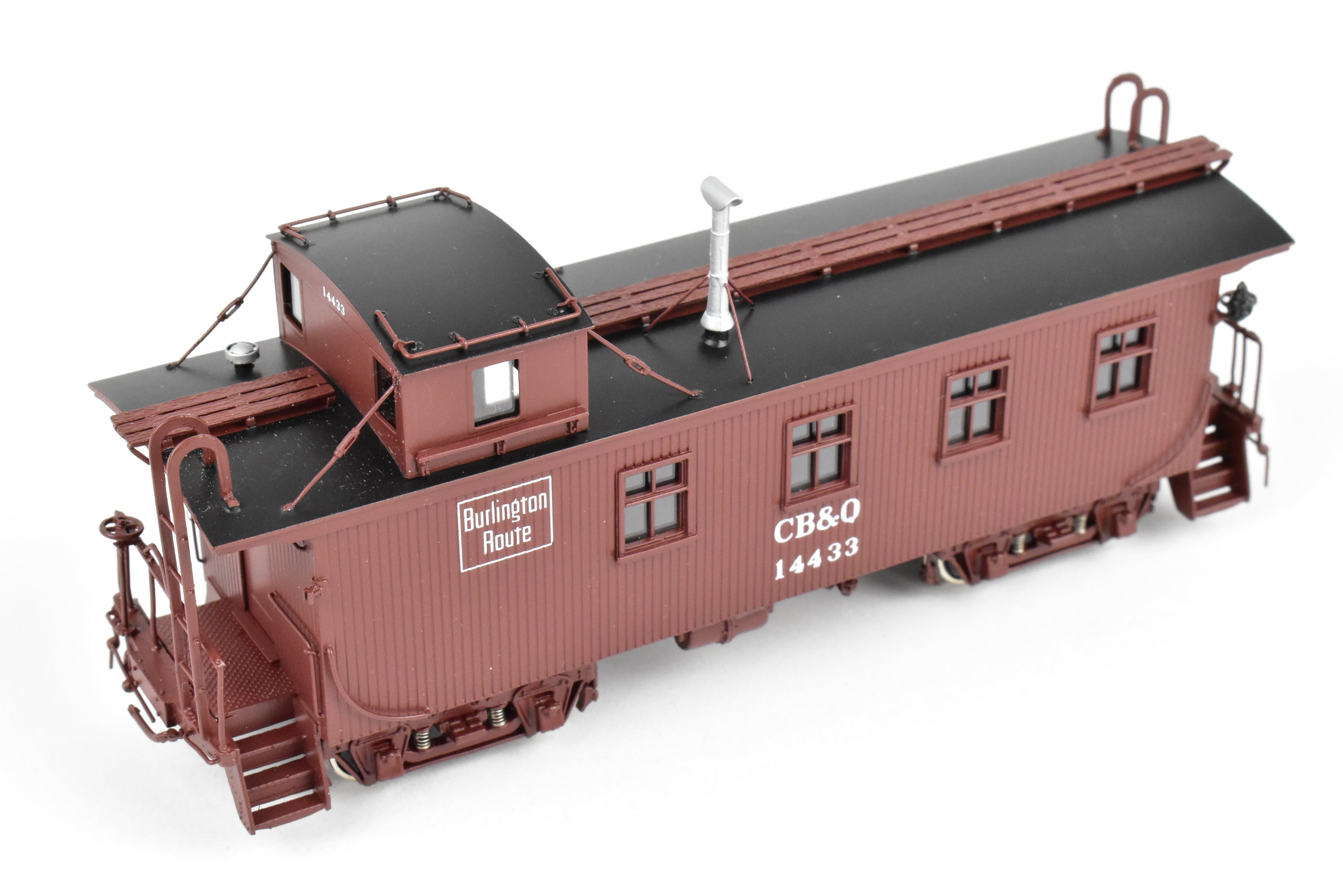 HO Scale Brass Challenger Imports CB&Q Burlington Route 30 ft Wood Waycar No. 14433