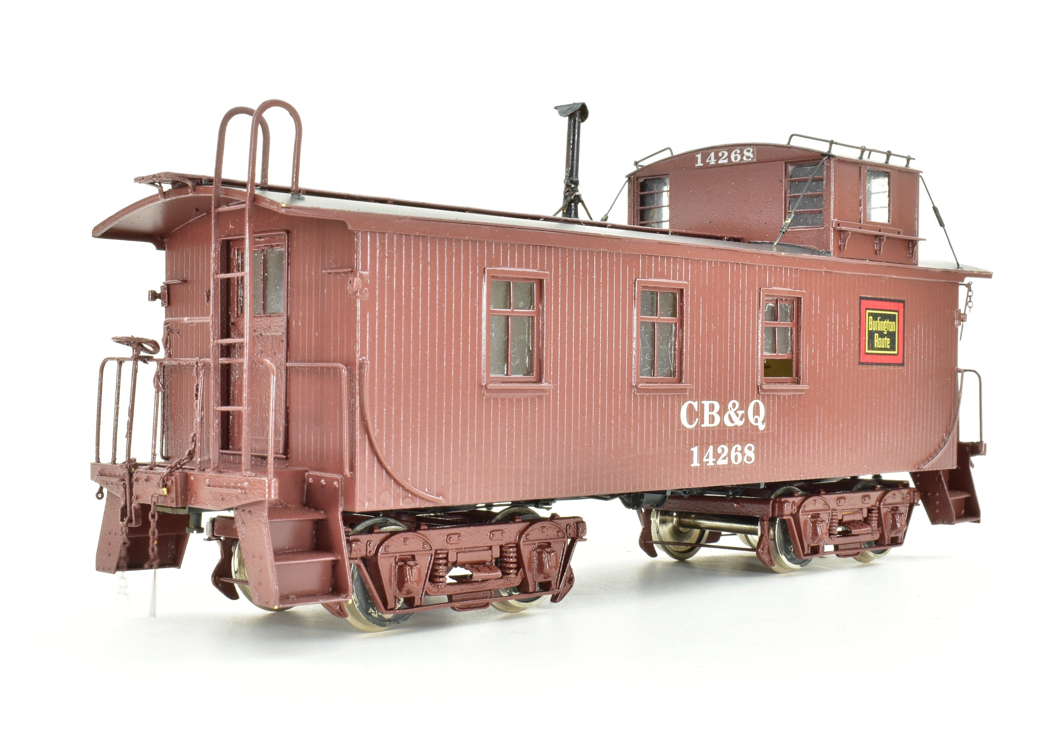 O Scale Oriental Limited CB&Q Burlington Route NE-1 Custom Painted Wood Caboose