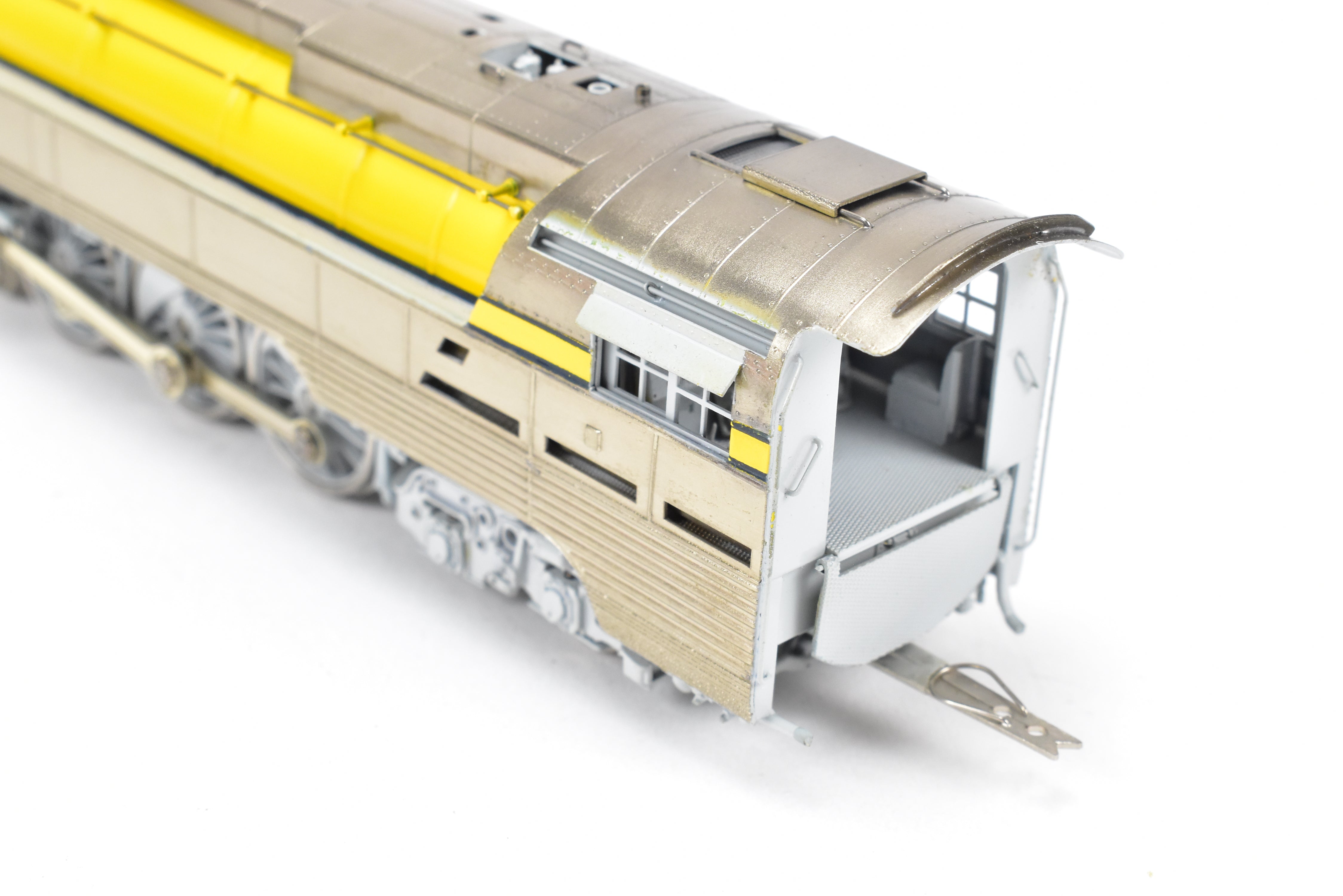 HO Scale Brass Model Train - Precision Scale Co. Chesapeake & Ohio Class L-1 Streamlined 4-6-4 Hudson FP in Stunning Yellow Color