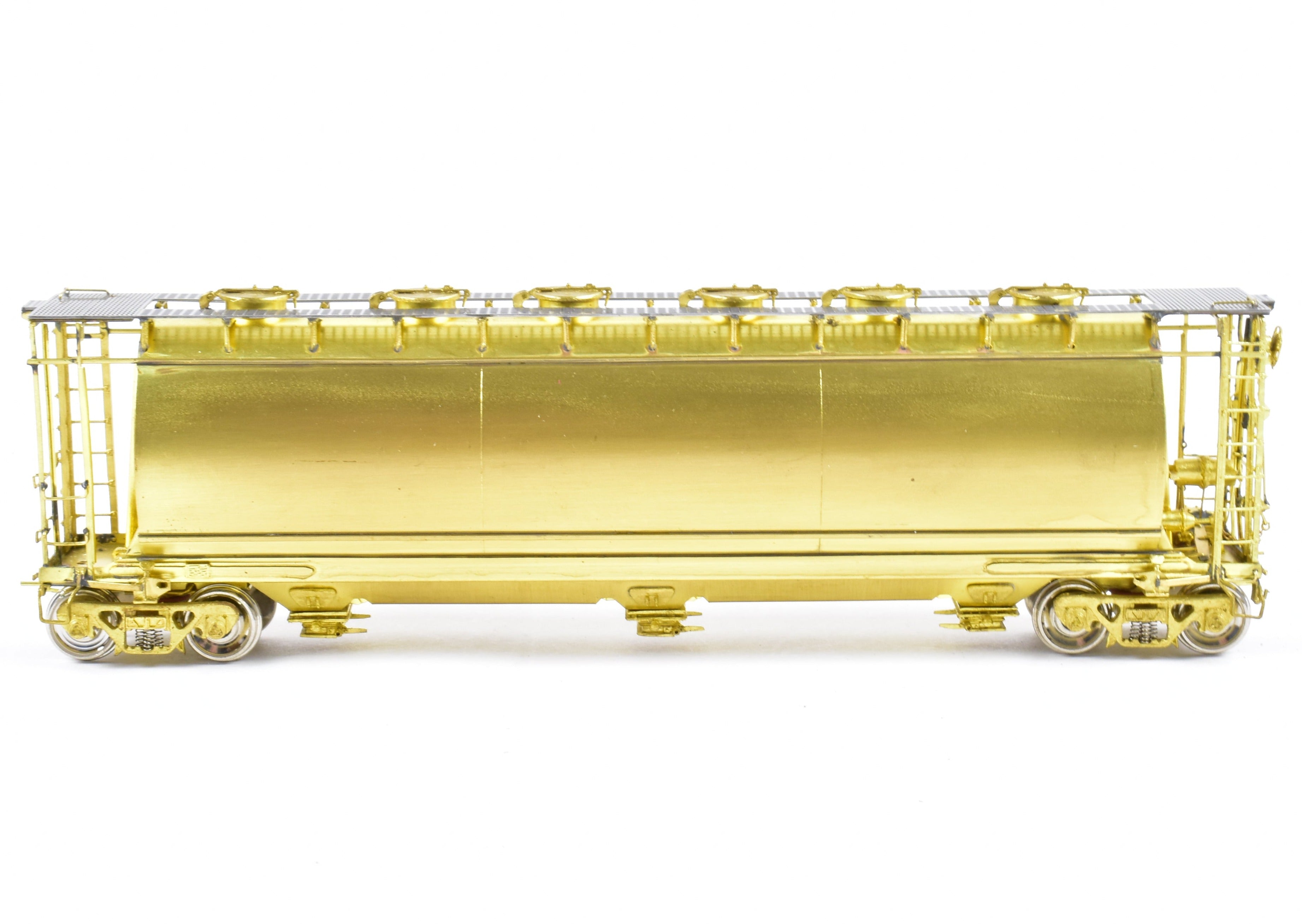 HO Scale Brass Model Train - OMI (Overland Models, Inc.) CB&Q - Burlington Route ACF Cylindrical Covered Hopper for Model Railroad Enthusiasts