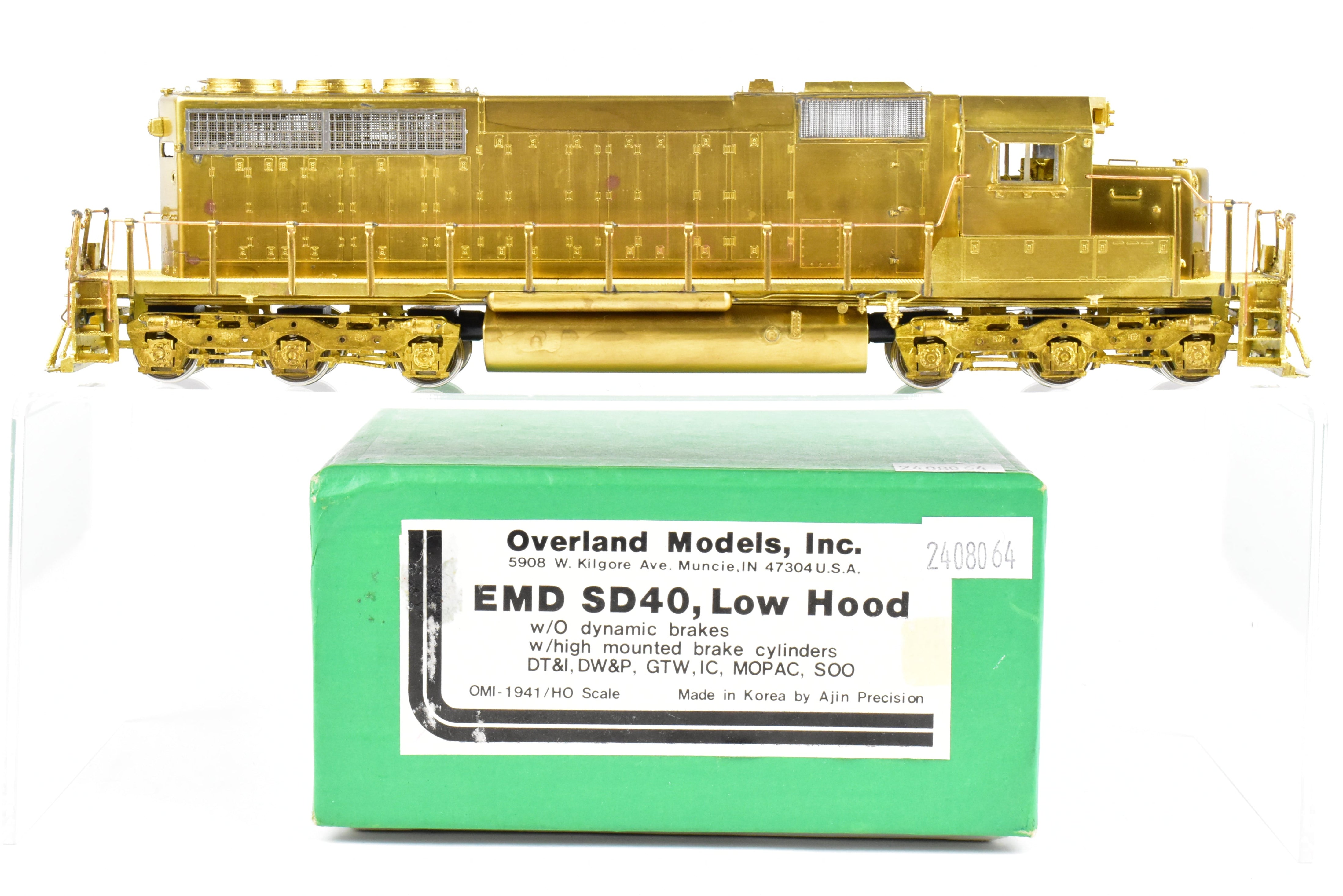 HO Brass OMI by Overland Models: EMD SD40 without Dynamic Brakes, High Mounted Cylinders