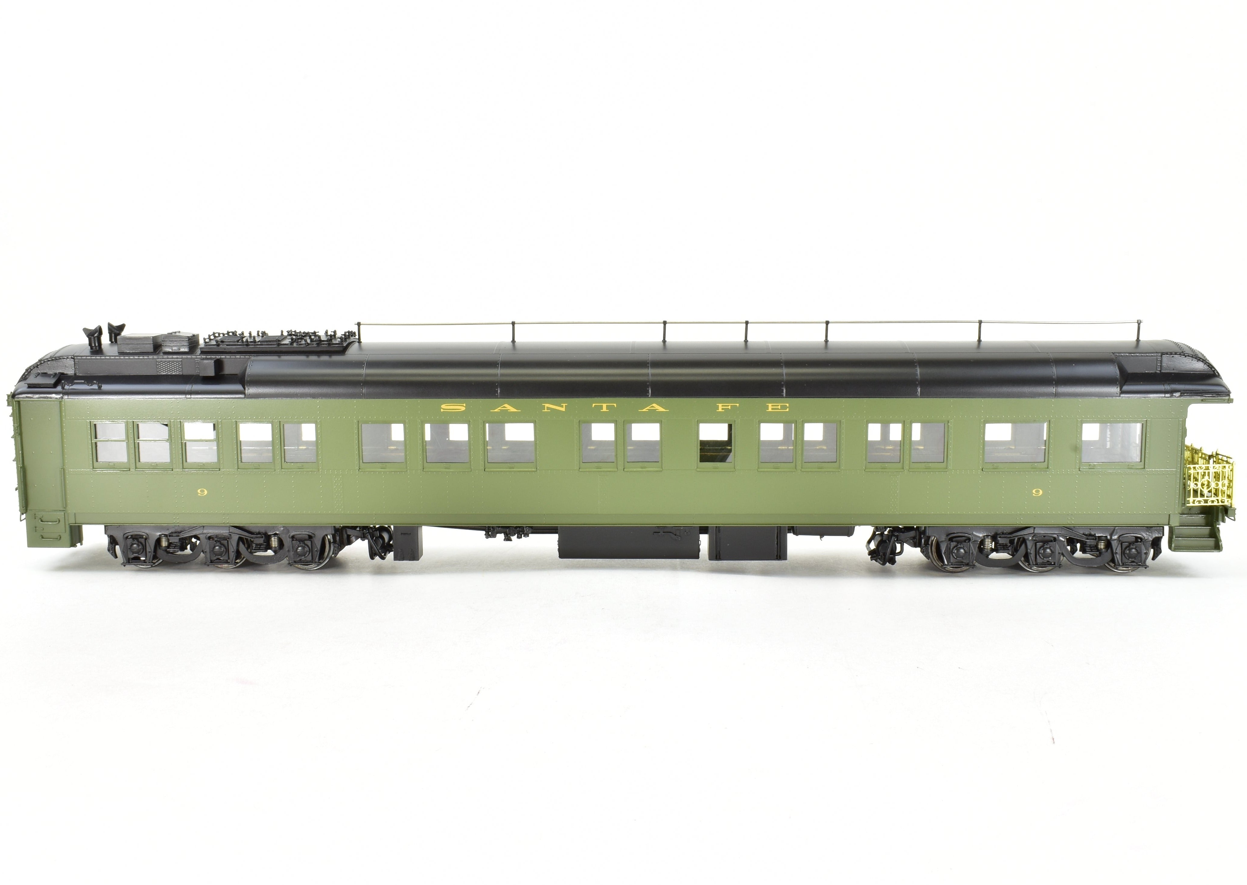 O Scale 1:48 Pecos River Brass ATSF - Santa Fe Heavyweight #9 Factory-Painted Business Car