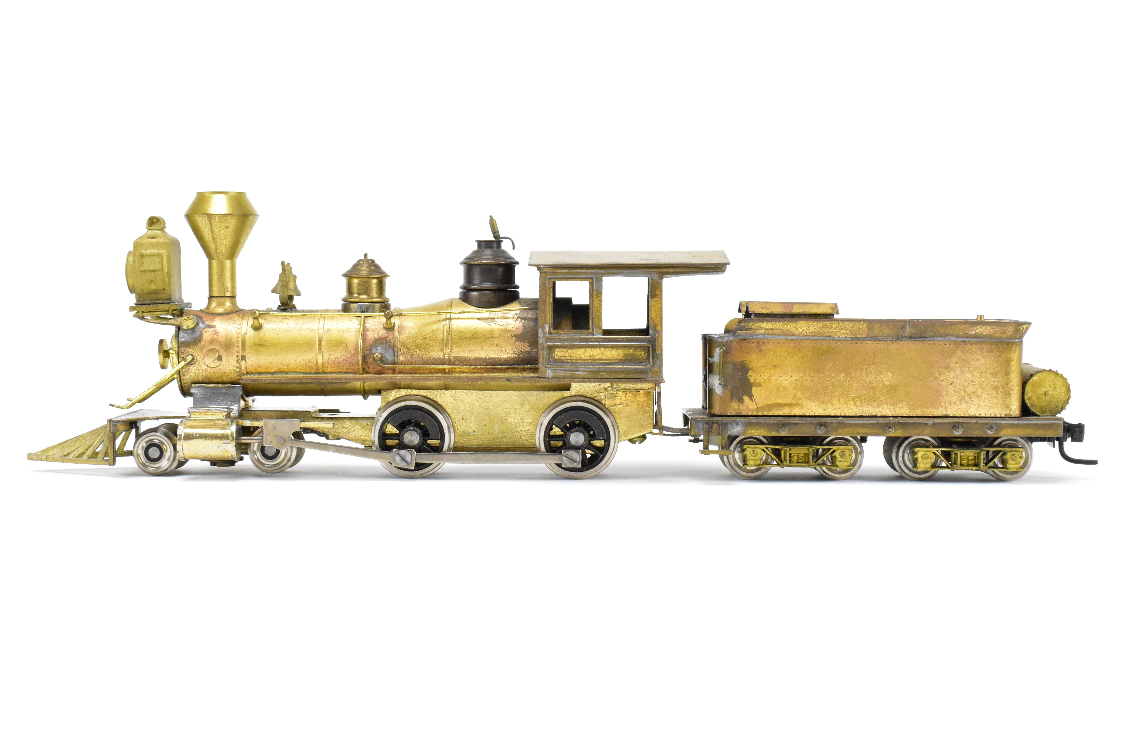 HOn3 Scale Brass American 4-4-0 Steam Locomotive by Far East Distributors (FED) Circa 1880 with Modified Details