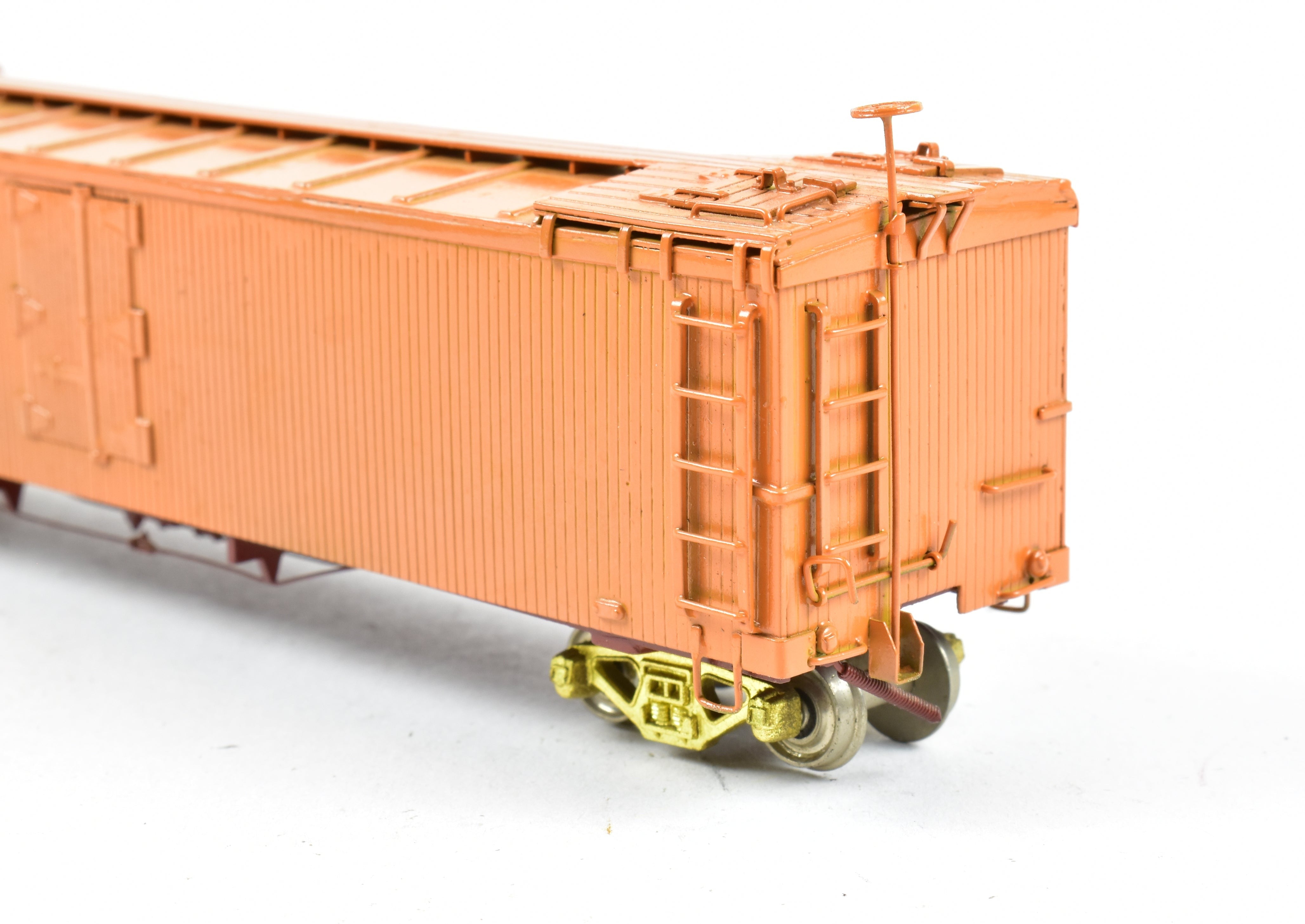 HOn3 Brass Empire Midland D&RGW Orange Painted 40' Refrigerator Car