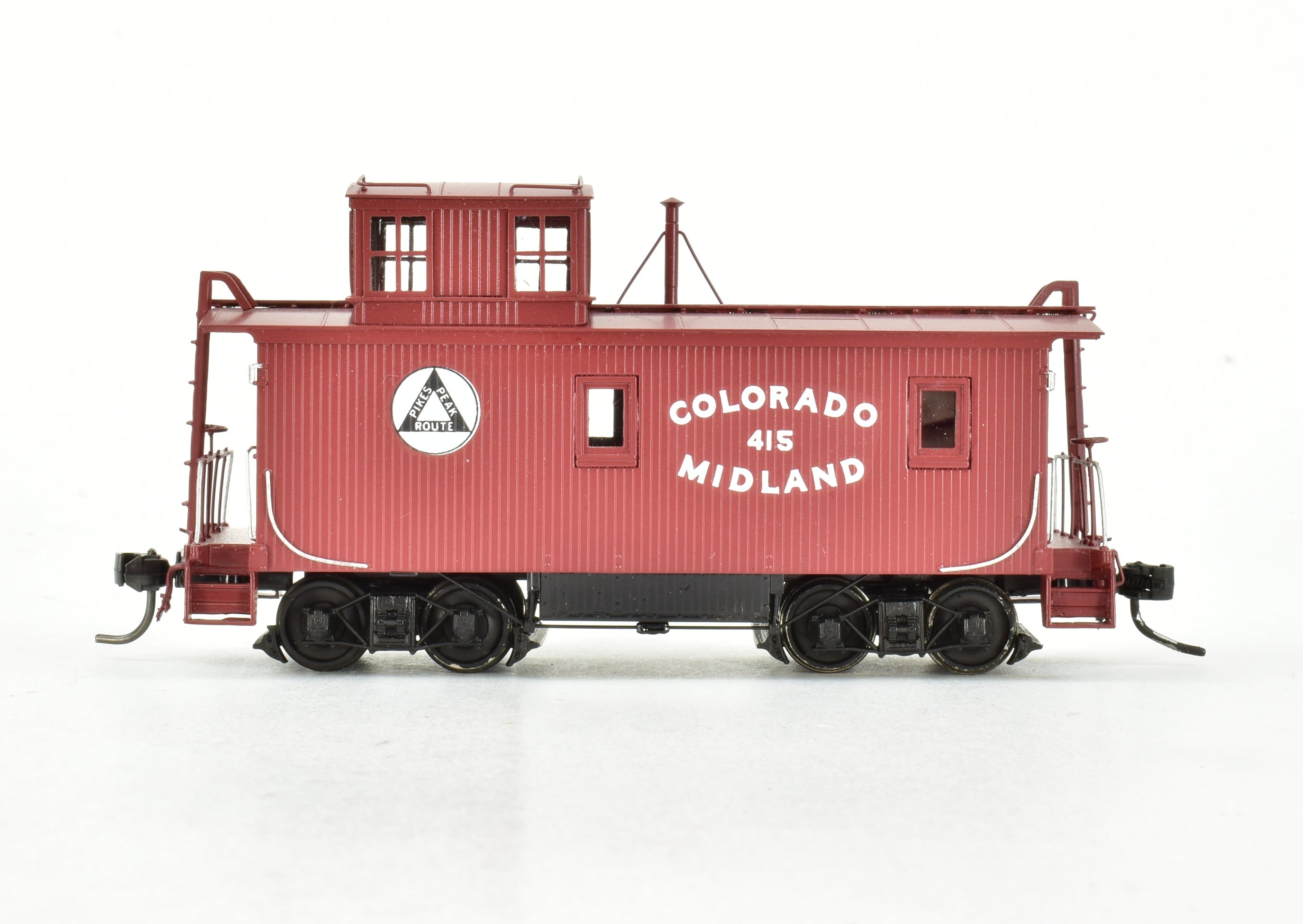 Collector's Pro-Painted HO Brass Beaver Creek Colorado Midland Wood Caboose