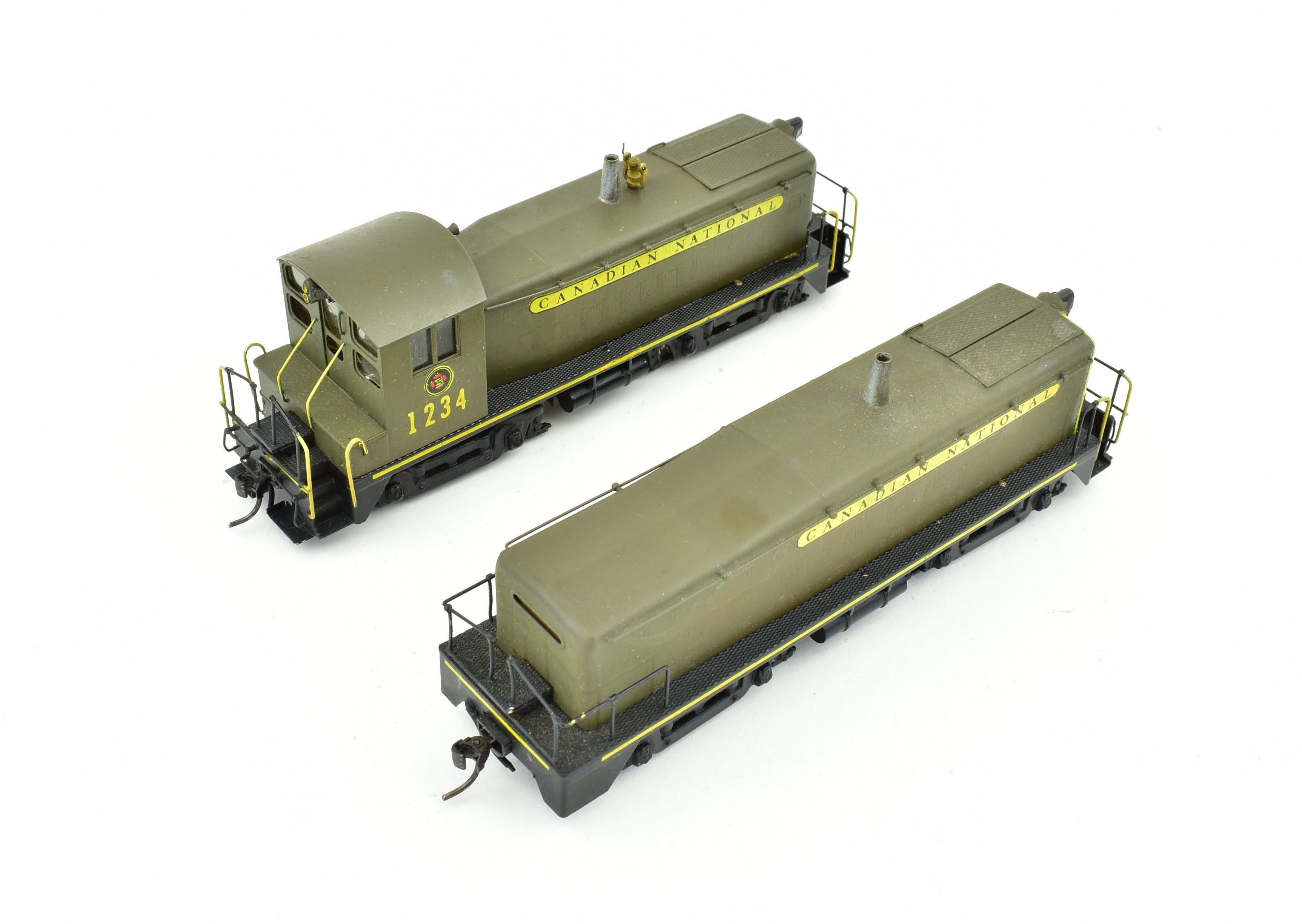 HO Scale Brass Model Trains - Canadian National Railway (CNR) EMD TR - 6 1600 HP Cow and Calf Unit Diesel Train Set by Brass Trains, Inc.