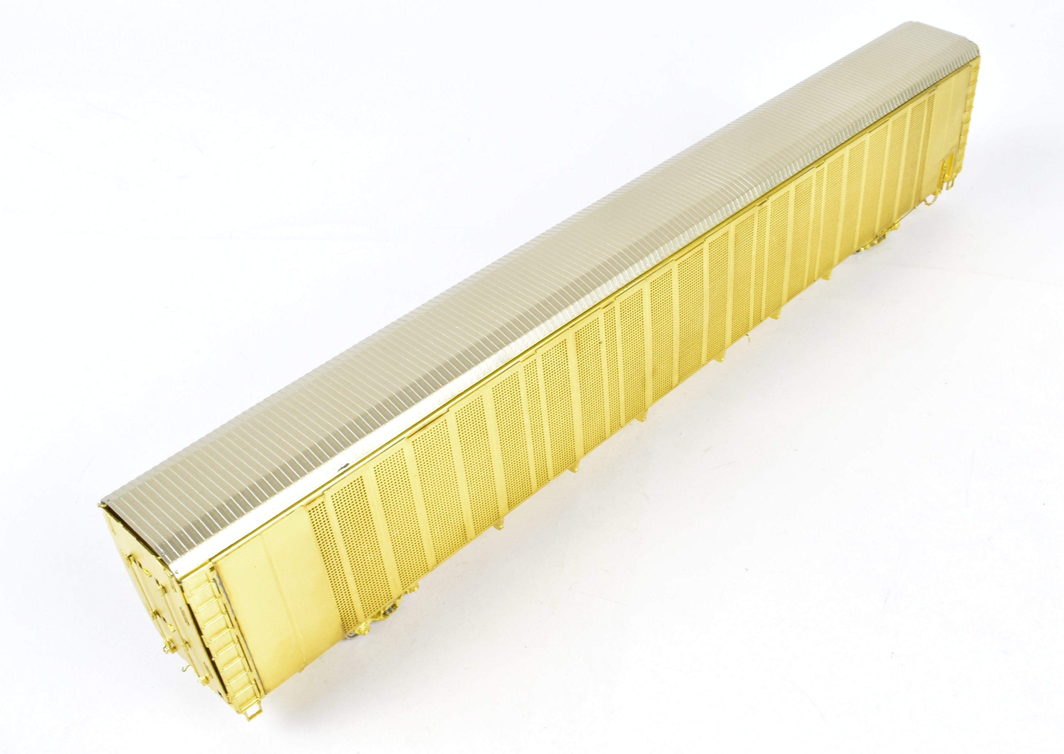 HO Brass OMI Overland Safe-T-Pack Tri-Level Auto Rack with Special Doors (ATSF, FEC, N&W, WP)