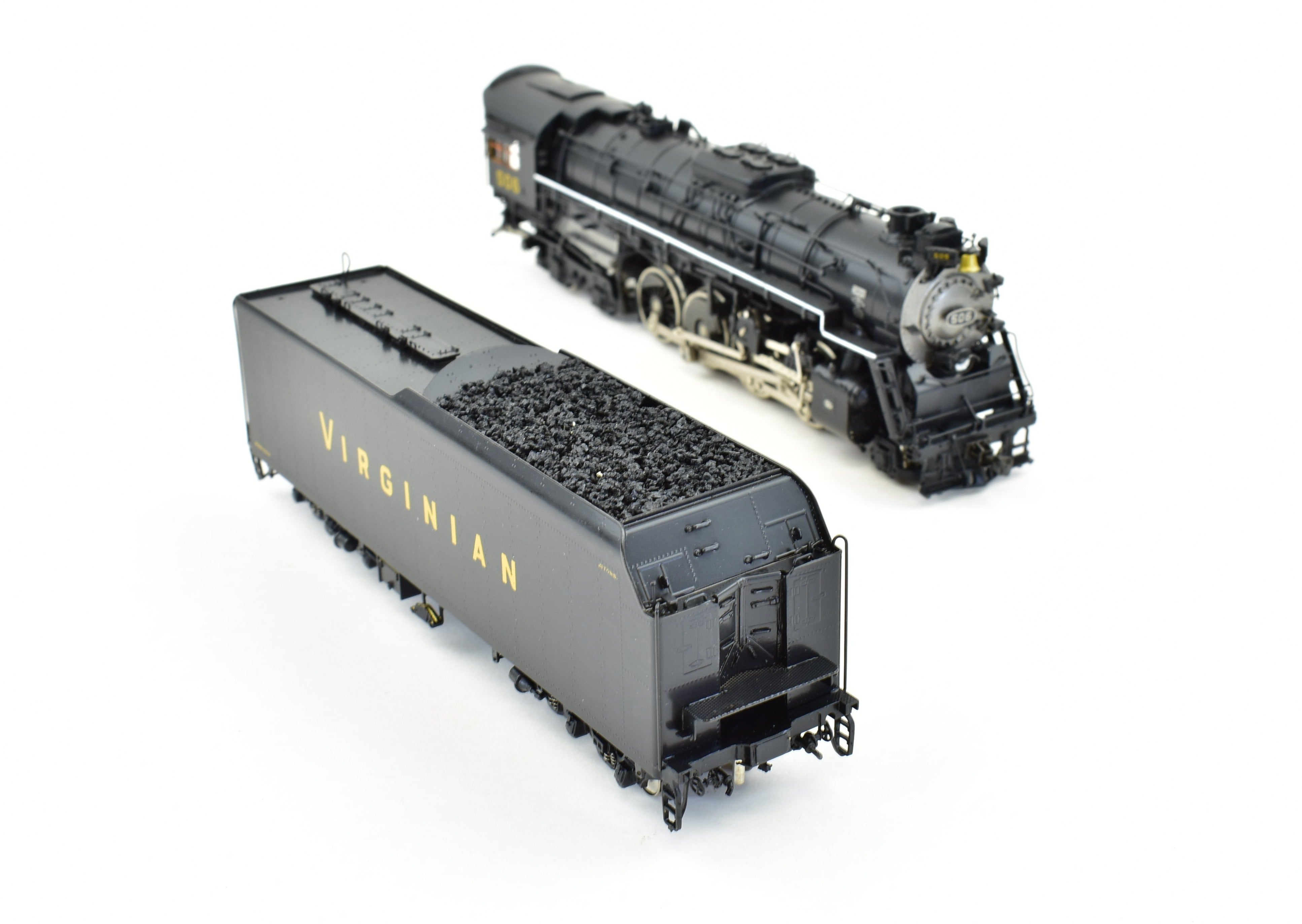 HO Scale Brass Precision Scale Co. Virginian BA 2-8-4 Berkshire Model Steam Locomotive, Precision Scale Co. VGN, Sold As-Is Without Lights