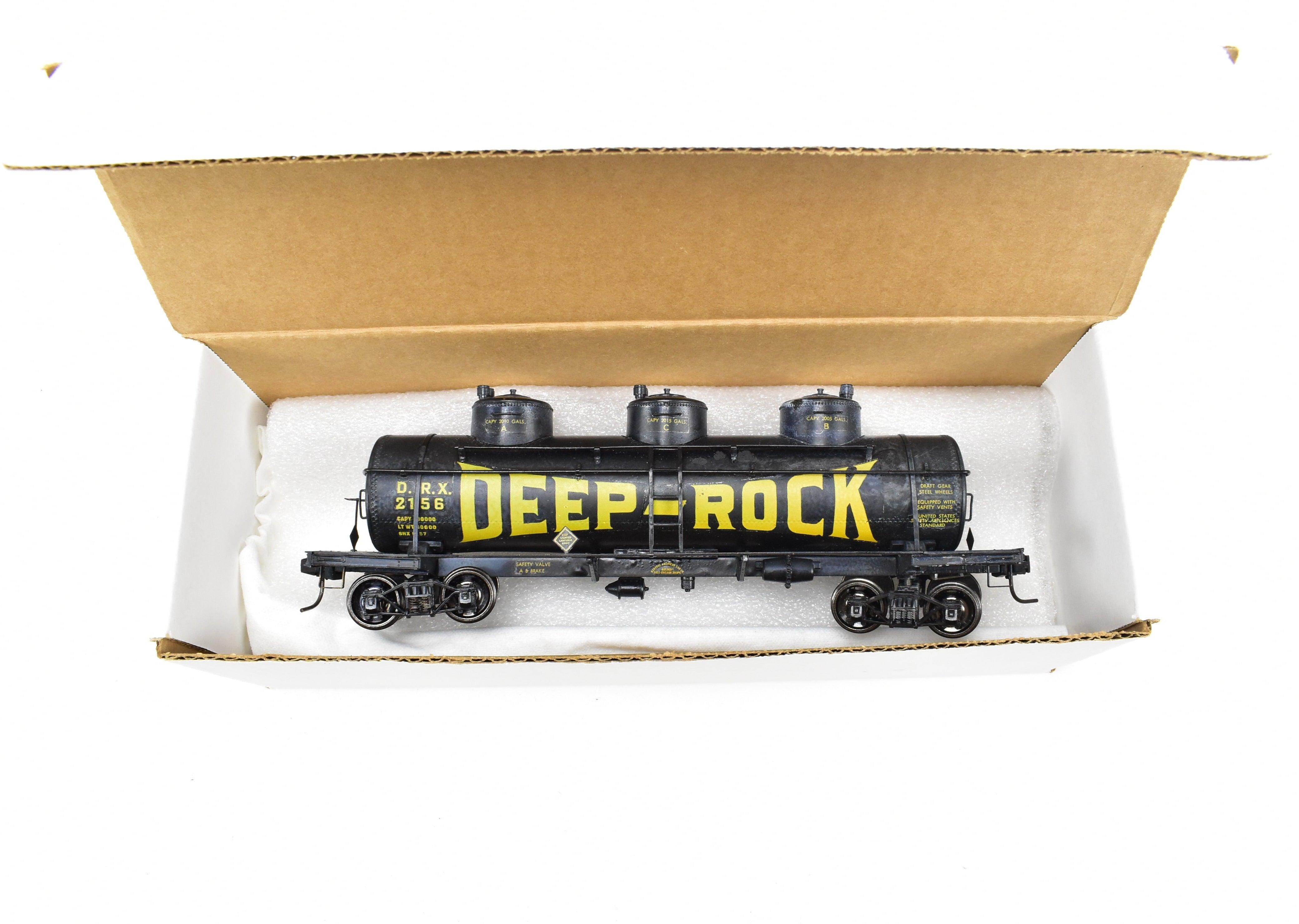O Scale Brass Deep Rock 3 - Dome Tank Car with Kadee Couplers, No Original Box