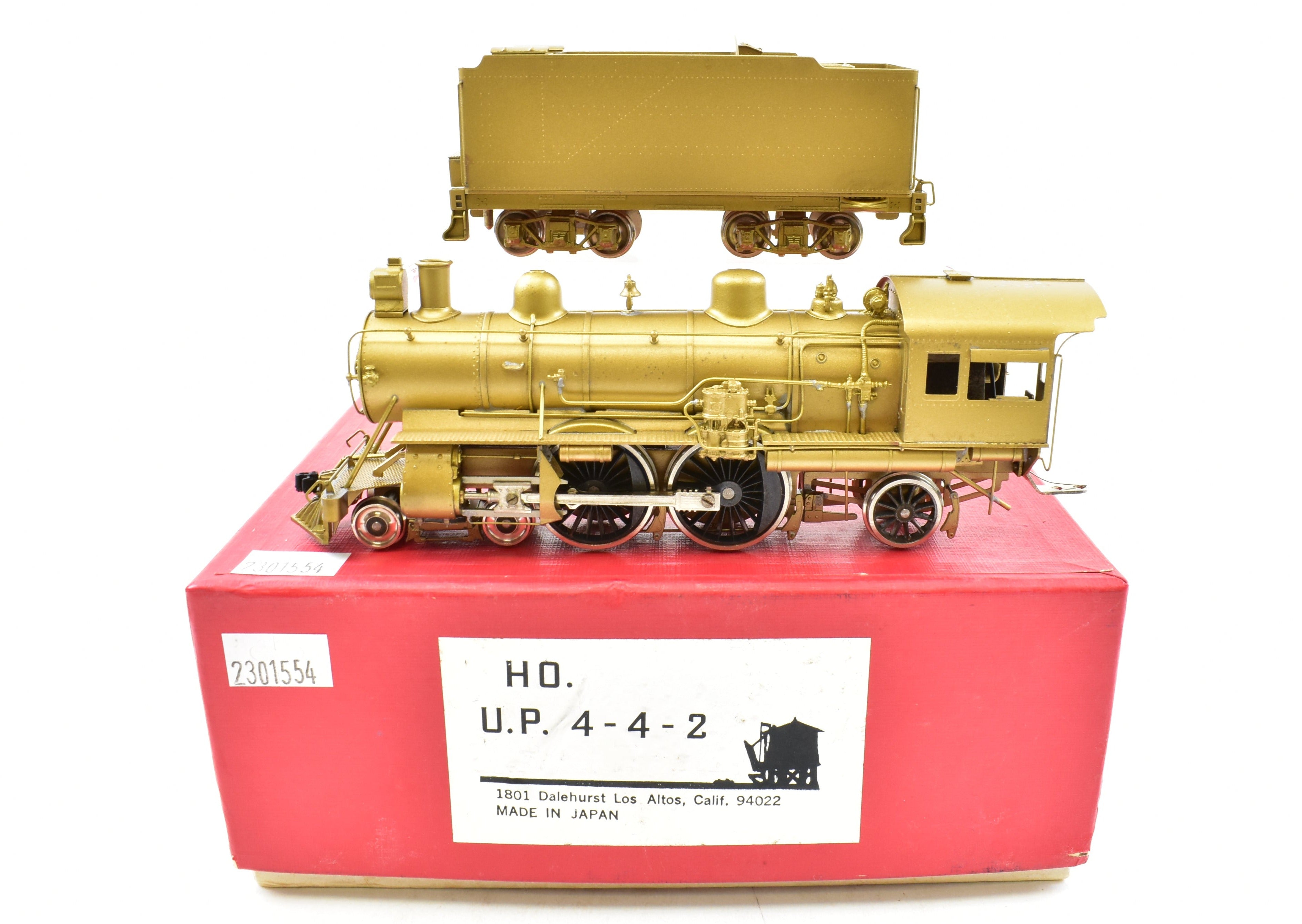 HO Scale Brass Model Train by Westside Model Co., Representing Union Pacific Class 4-4-2 Atlantic