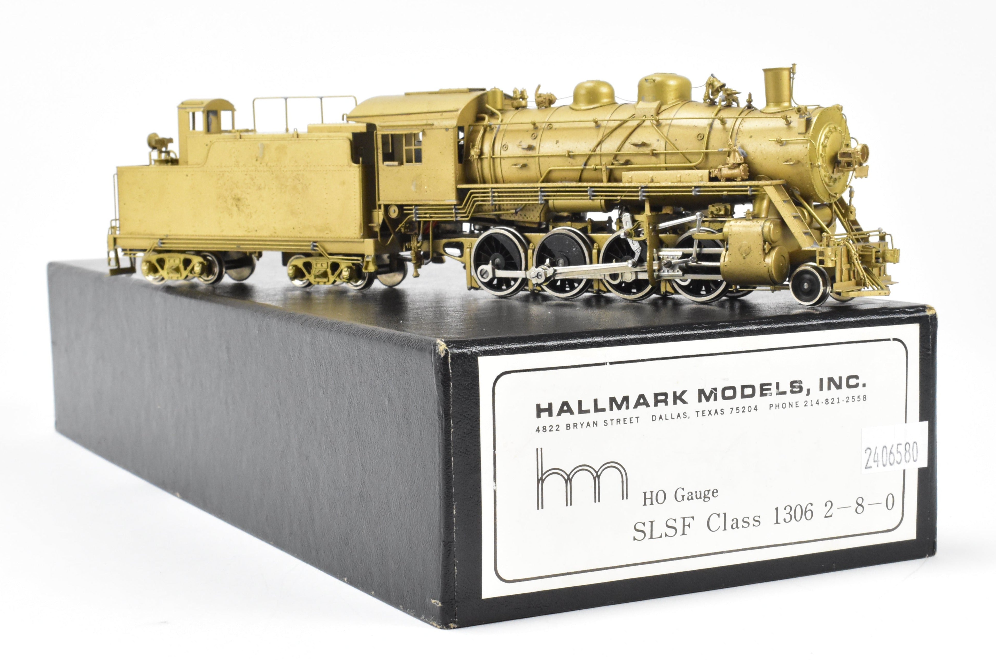 HO Scale Brass Hallmark Frisco Class 1306 2-8-0 Consolidation Model