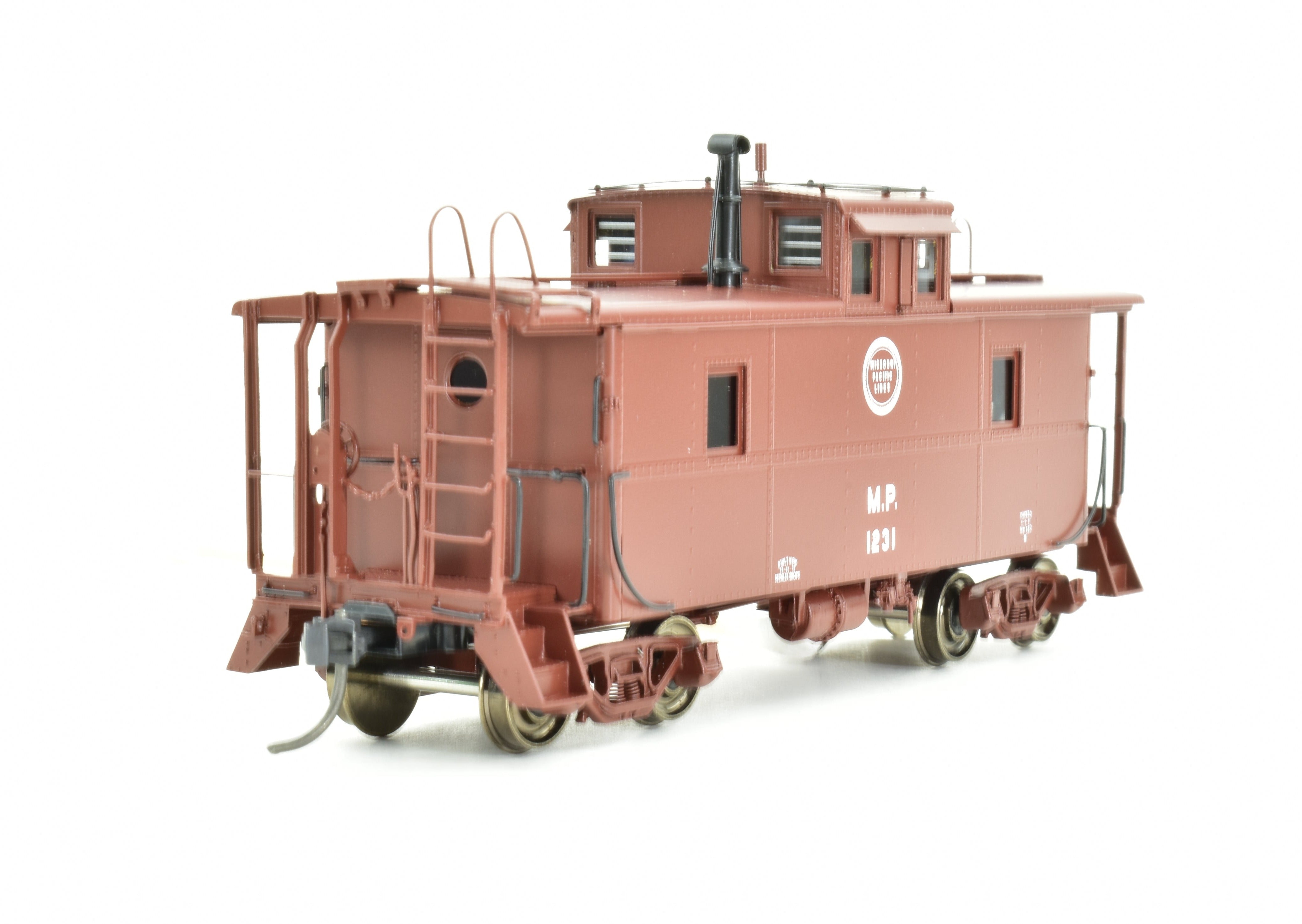 HO Scale Brass Missouri Pacific Steel Caboose Magor Copy As Built in 1951 by Overland Models, Inc. - OMI Brand