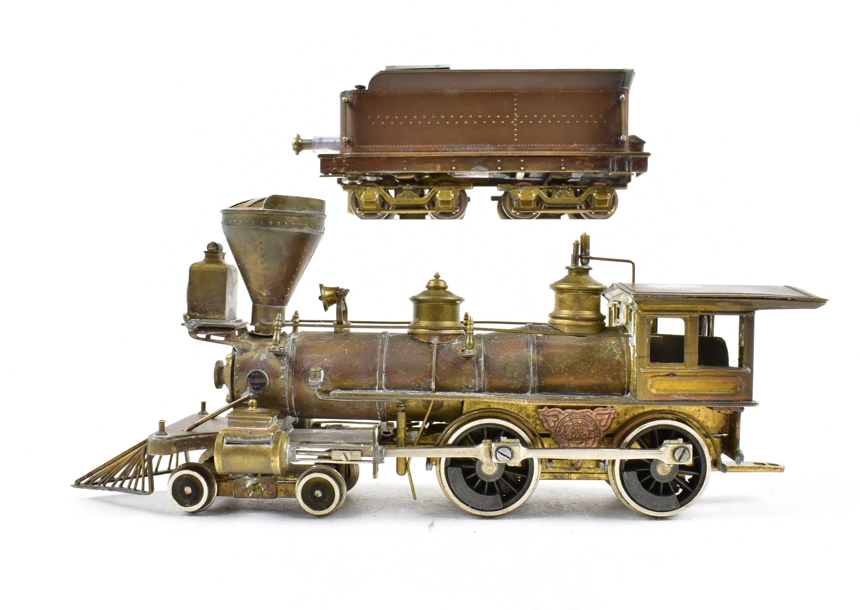 HO Scale Brass PFM - United Virginia & Truckee 4-4-0 Steam Locomotive Reno No. 11 Model Train