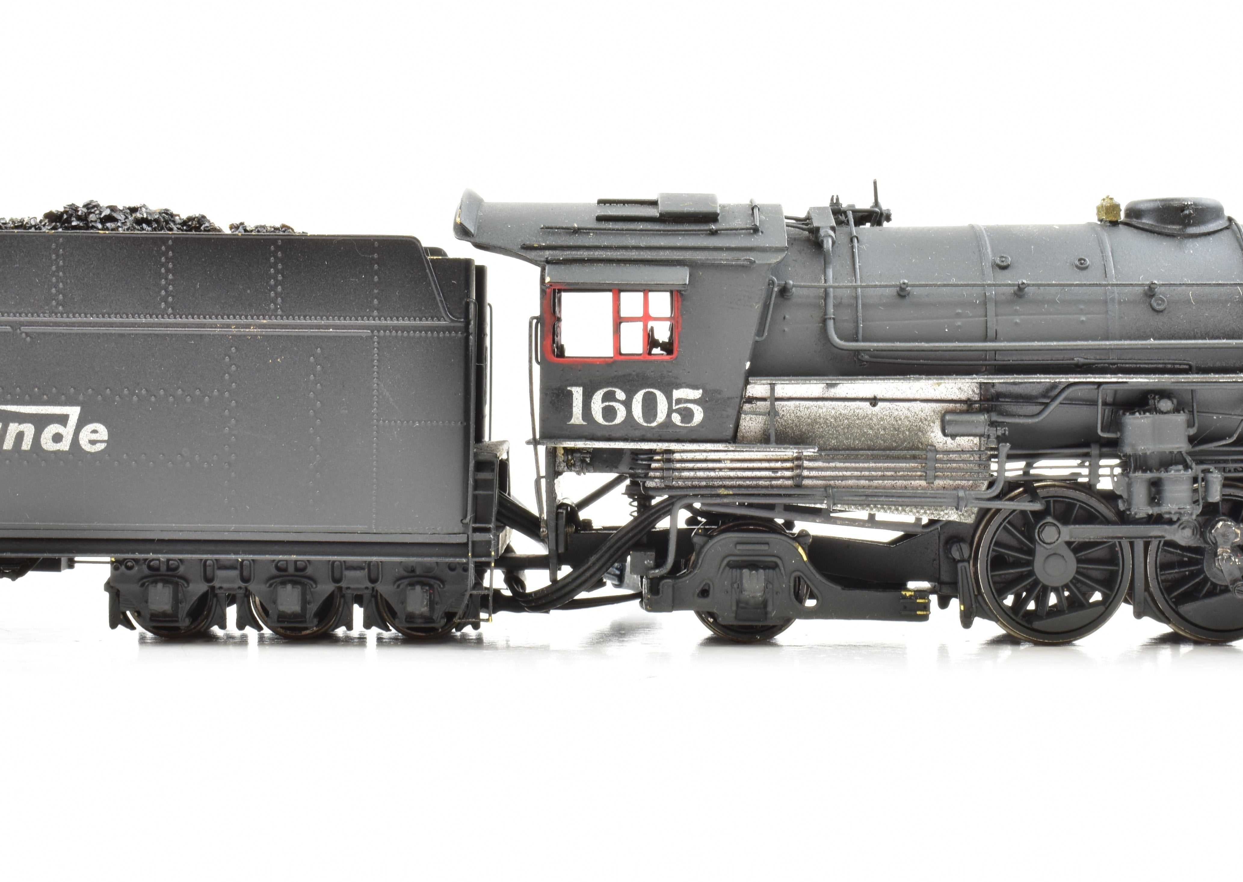 HO Scale Custom Painted DCC & Sound Brass Key Imports Model of Denver & Rio Grande Western M - 75 4 - 8 - 2 Mountain Locomotive