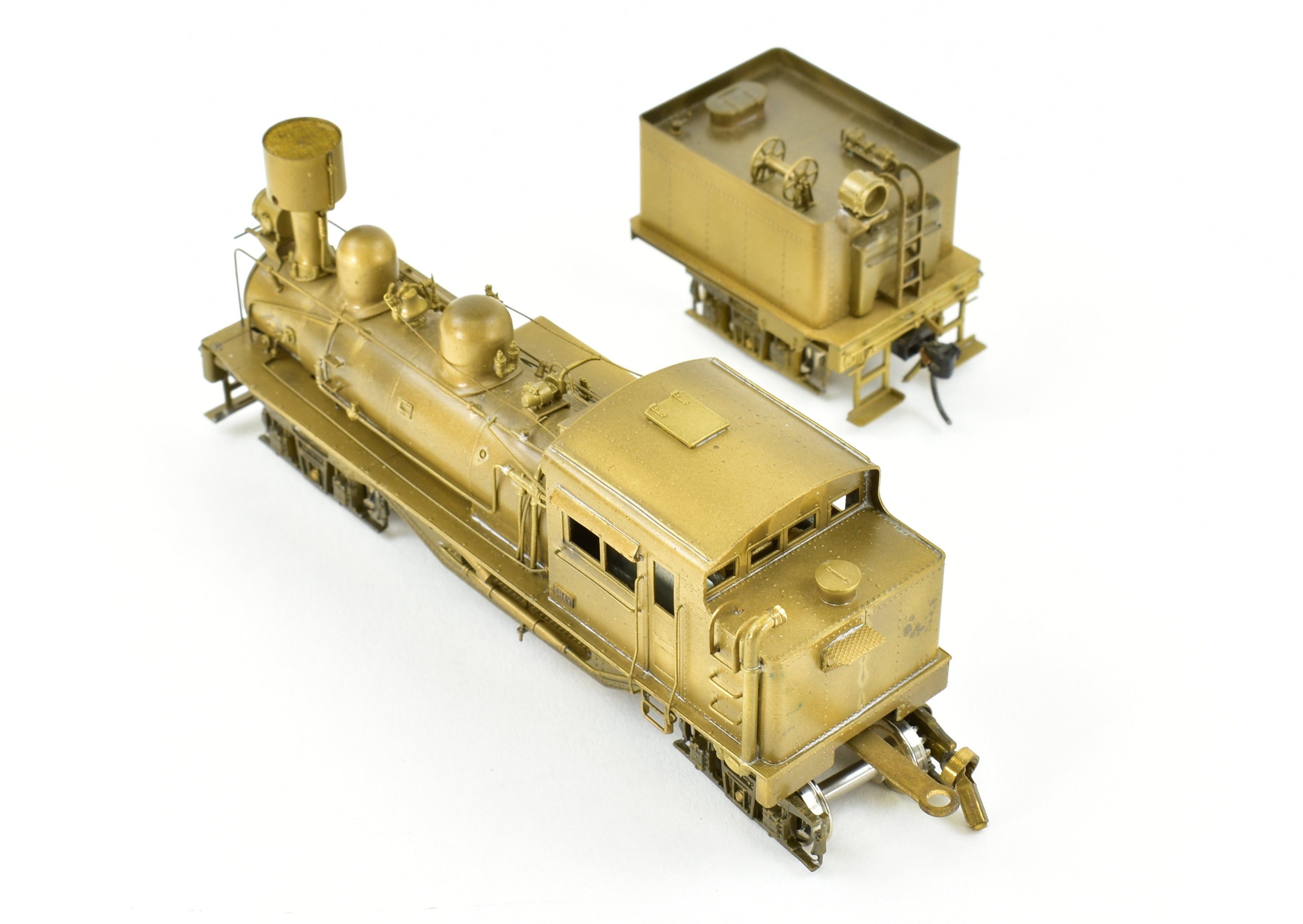 HO Scale Brass PFM - United Brand 3-Truck Pacific Coast Shay Geared Locomotive Model for Logging Roads