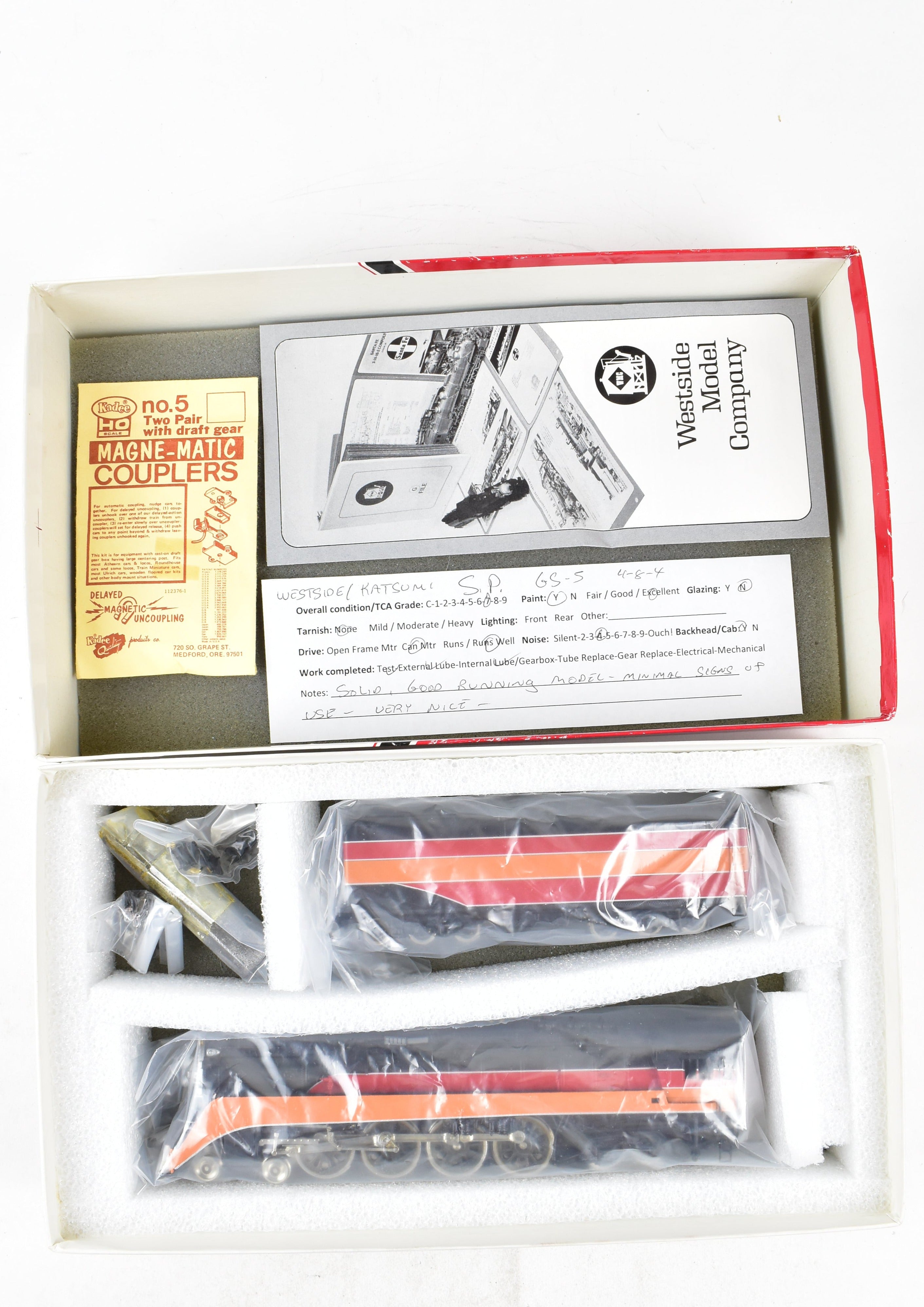 1981 HO Brass Westside Model Co. Southern Pacific GS - 5 4 - 8 - 4 FP Model