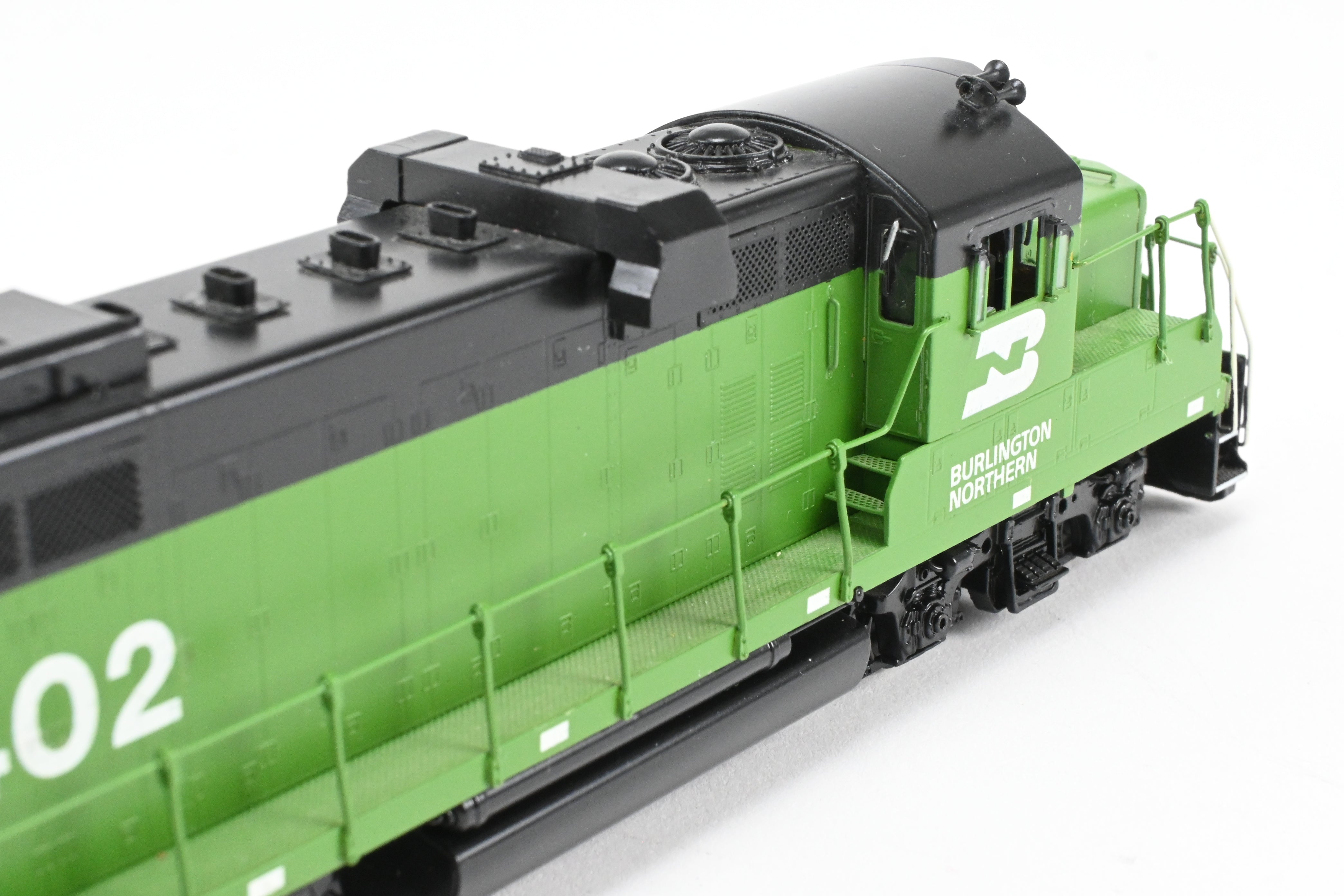 HO Scale Brass Model Train - Oriental Limited BN - Burlington Northern EMD GP - 7 Chop Nose Locomotive with Custom Painting and Numbering CP #1402