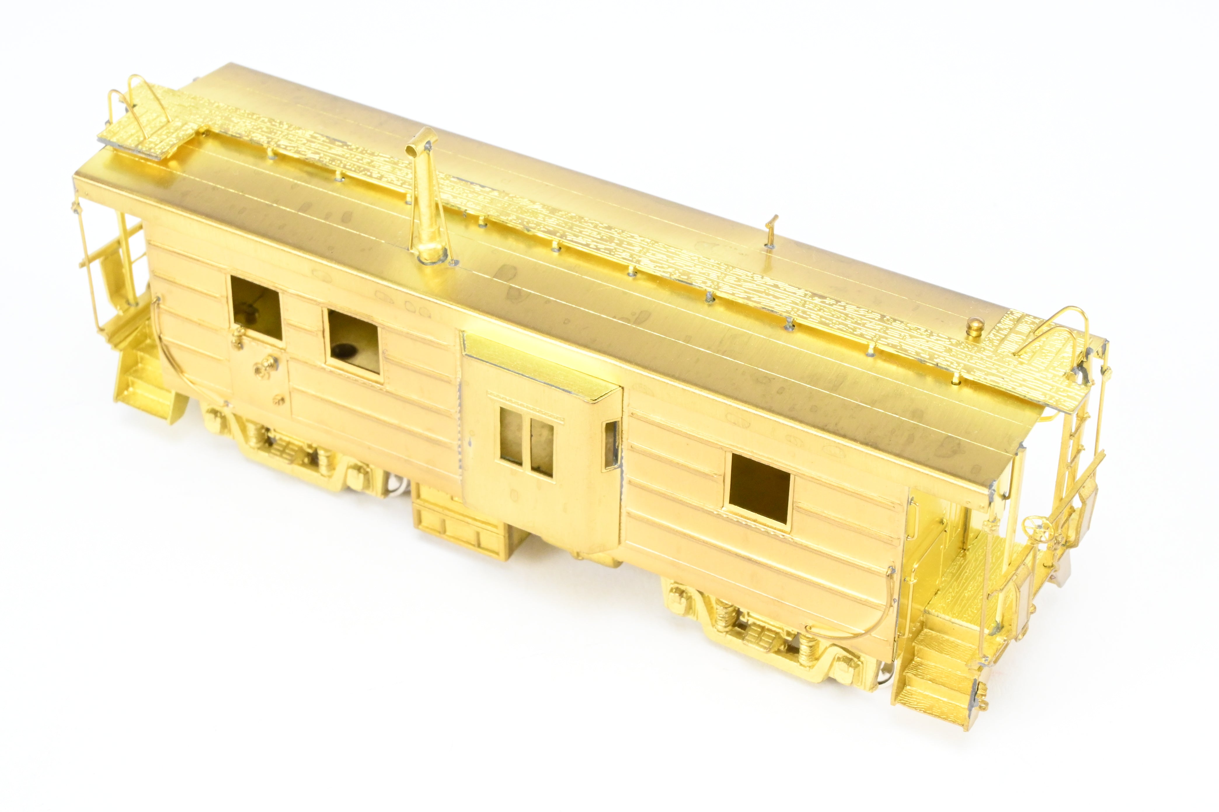 HO Scale Brass OMI - Overland Models, Inc. Milwaukee Road (MILW) Bay Window Caboose with Straight Trucks, 1984 Production Run Model